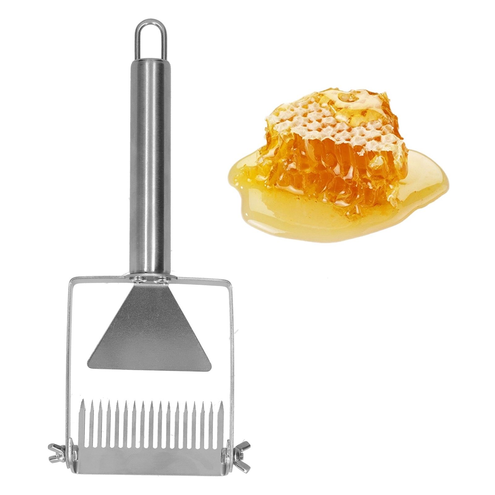 17 Tines Adjustable Honey Uncapping Fork Scraper Beehive Shovel Hand Tool view 9