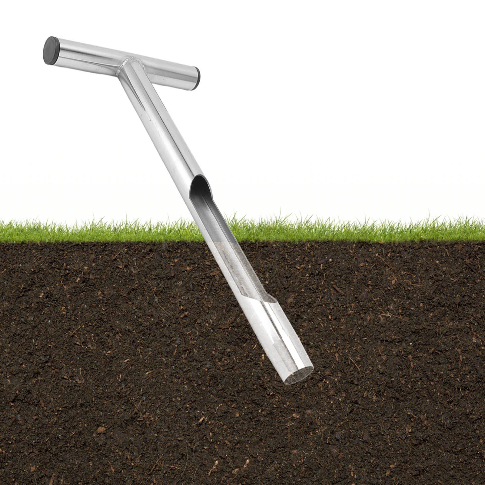 T Style Handle Soil Test Kits Stainless Steel Material Soil Sampler Kit with 2 view 11
