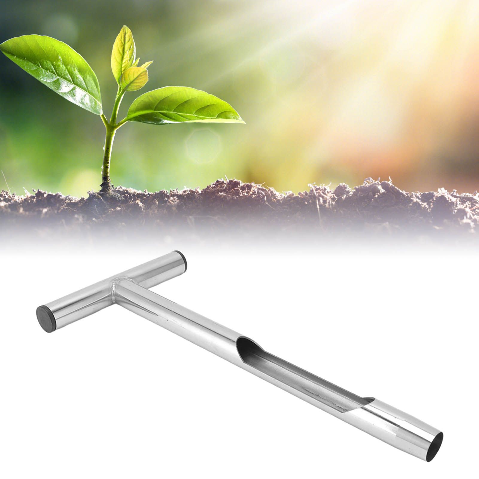 T Style Handle Soil Test Kits Stainless Steel Material Soil Sampler Kit with 2 view 12