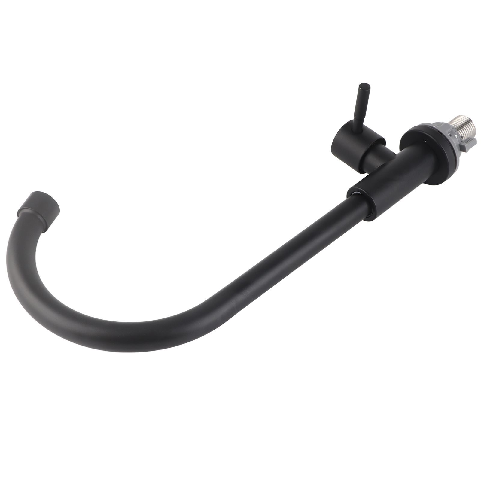 G1/2 Faucet 90 Degree Rotating Single Cold Matte Black Water Tap for Kitchen view 5