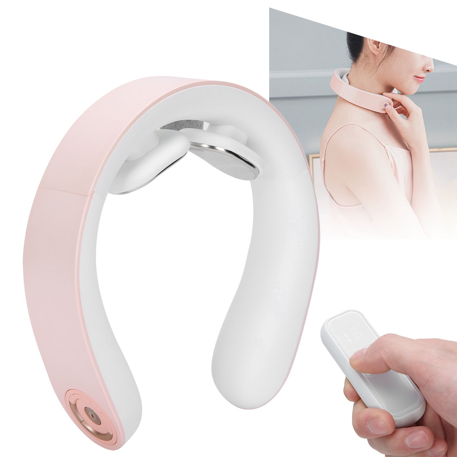 Pulse Neck Massager 15 Levels Adjustable 42℃ Constant Temperature Intelligent view 9