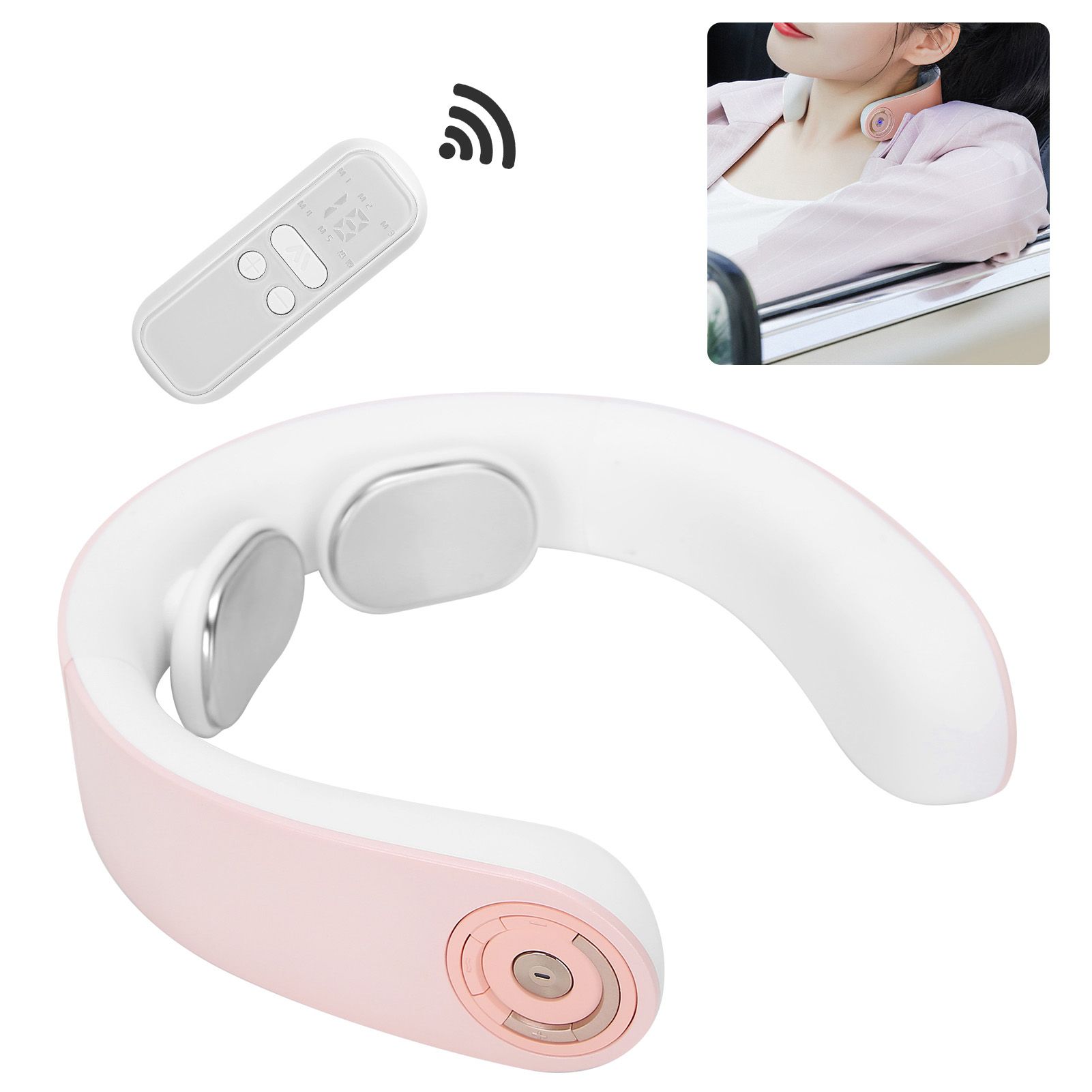 Pulse Neck Massager 15 Levels Adjustable 42℃ Constant Temperature Intelligent view 10