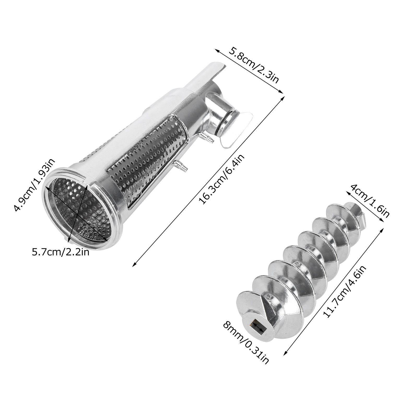 Meat Grinder Tomato Juicer Screw Shaft Filter Sleeve Baffle Accessories for view 11