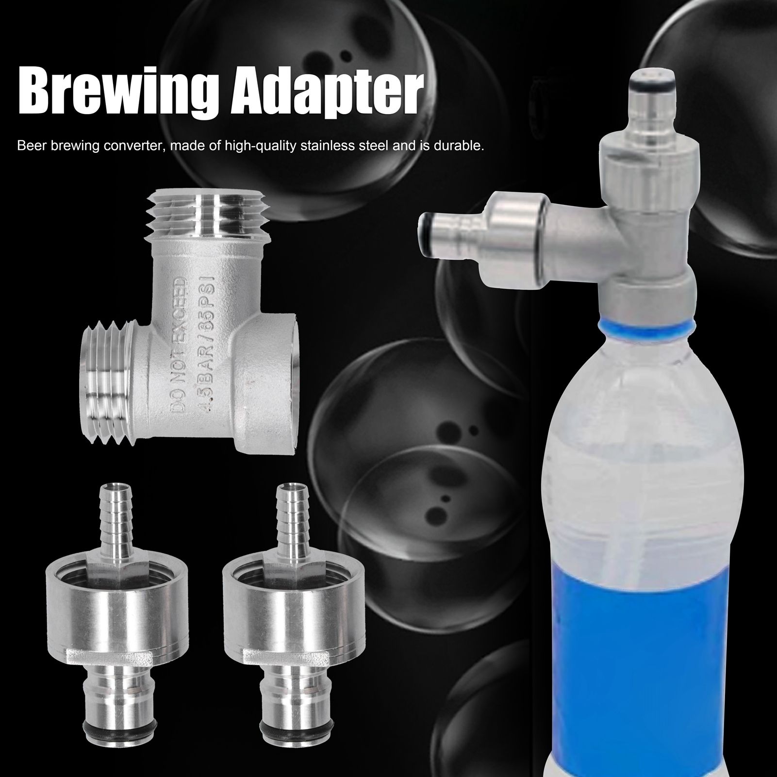 Beer Brewing Adapter Converter Carbonation Conversion Connector for PET Bottle view 12