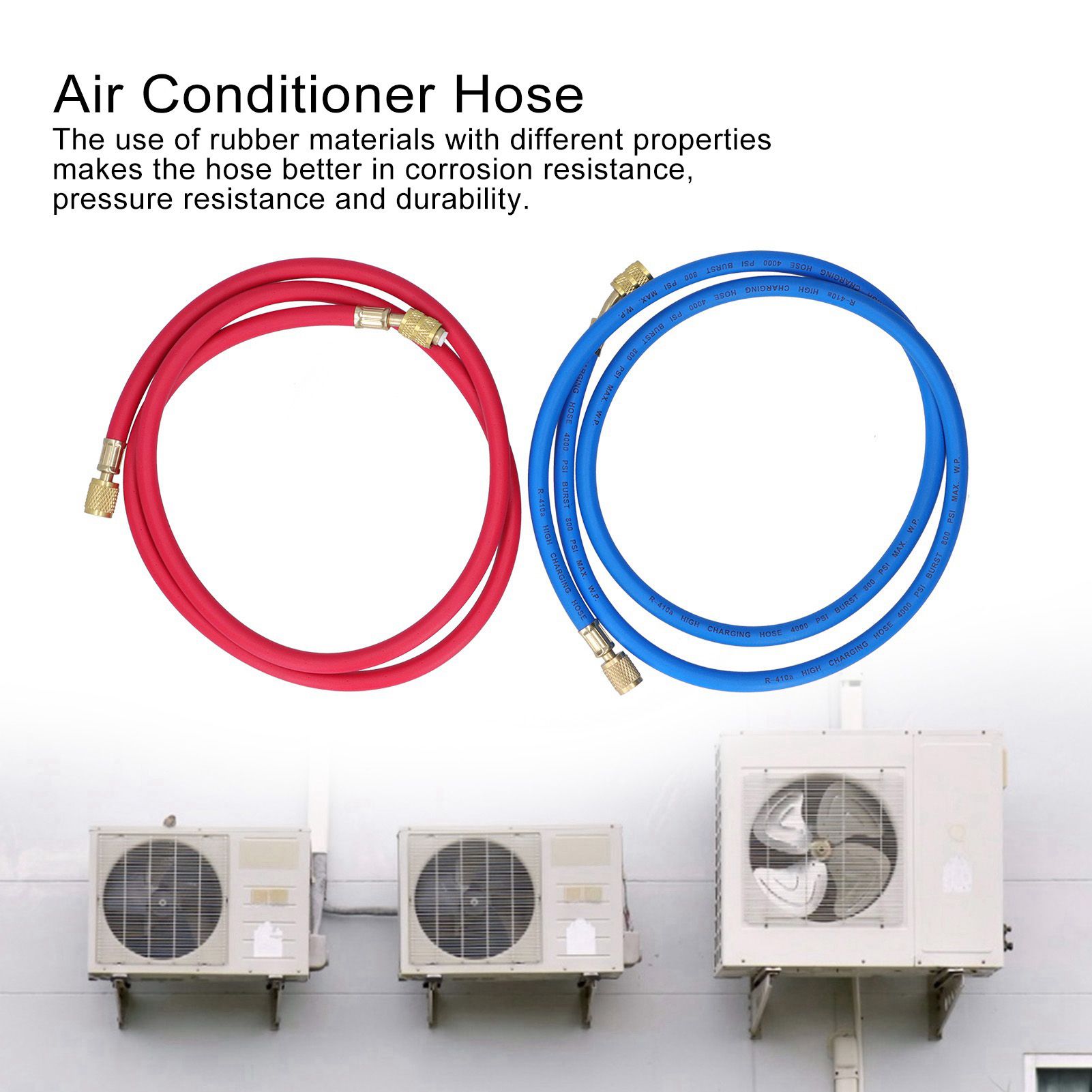 Refrigerant Charging Hose Fluoride Adding Tube Car Air Conditioning Repair view 13