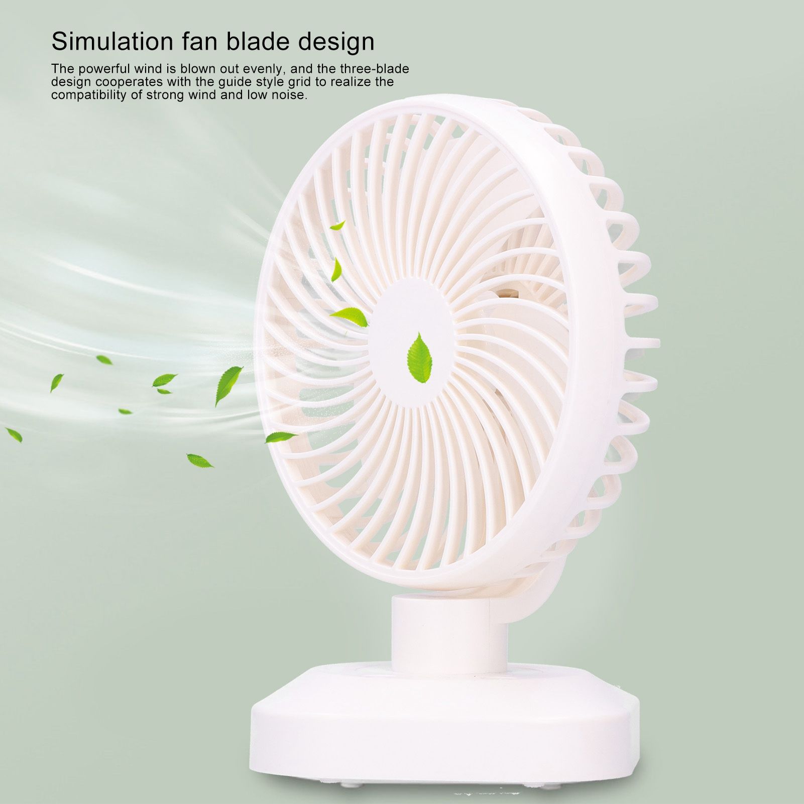 Table Fan Adjustable Portable Mini Fan 3‑Speeds Desktop Fan for Office Home view 14