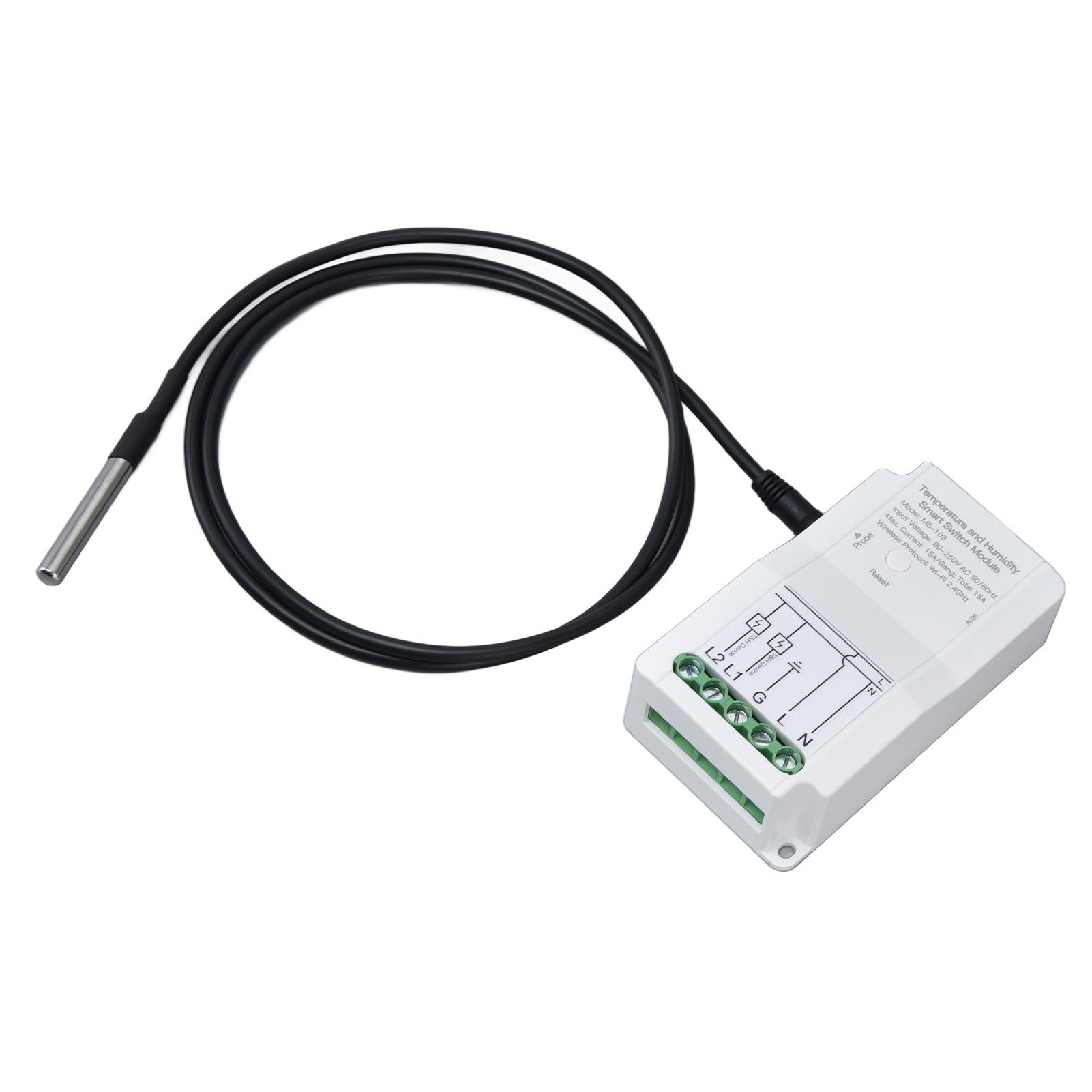 WiFi Temperature Humidity Switch Module Dual Relay Output with Temperature view 2