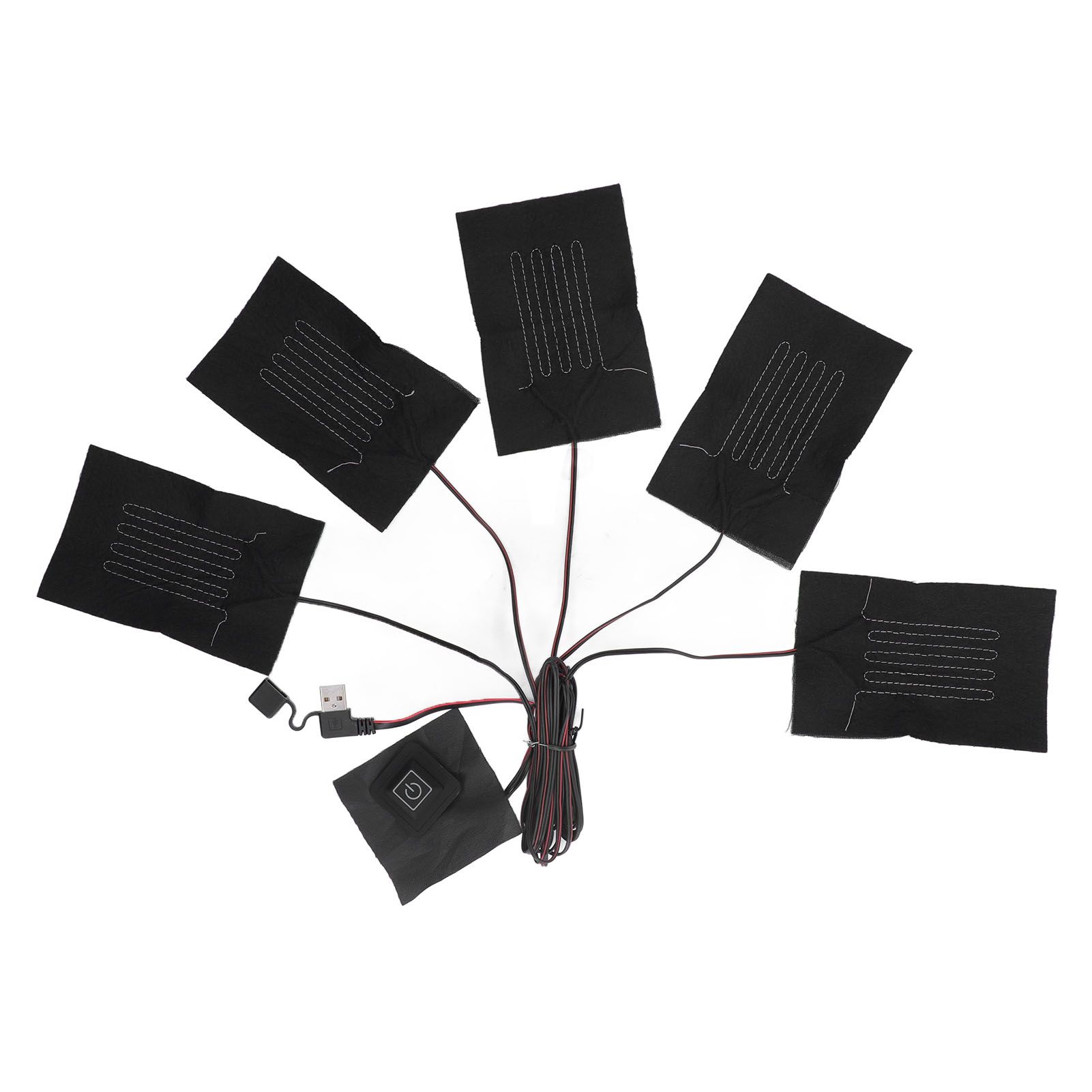5 in 1 Electric Vest Cloth Heat Pad 3 Gears Temperature Adjustable USB Heating