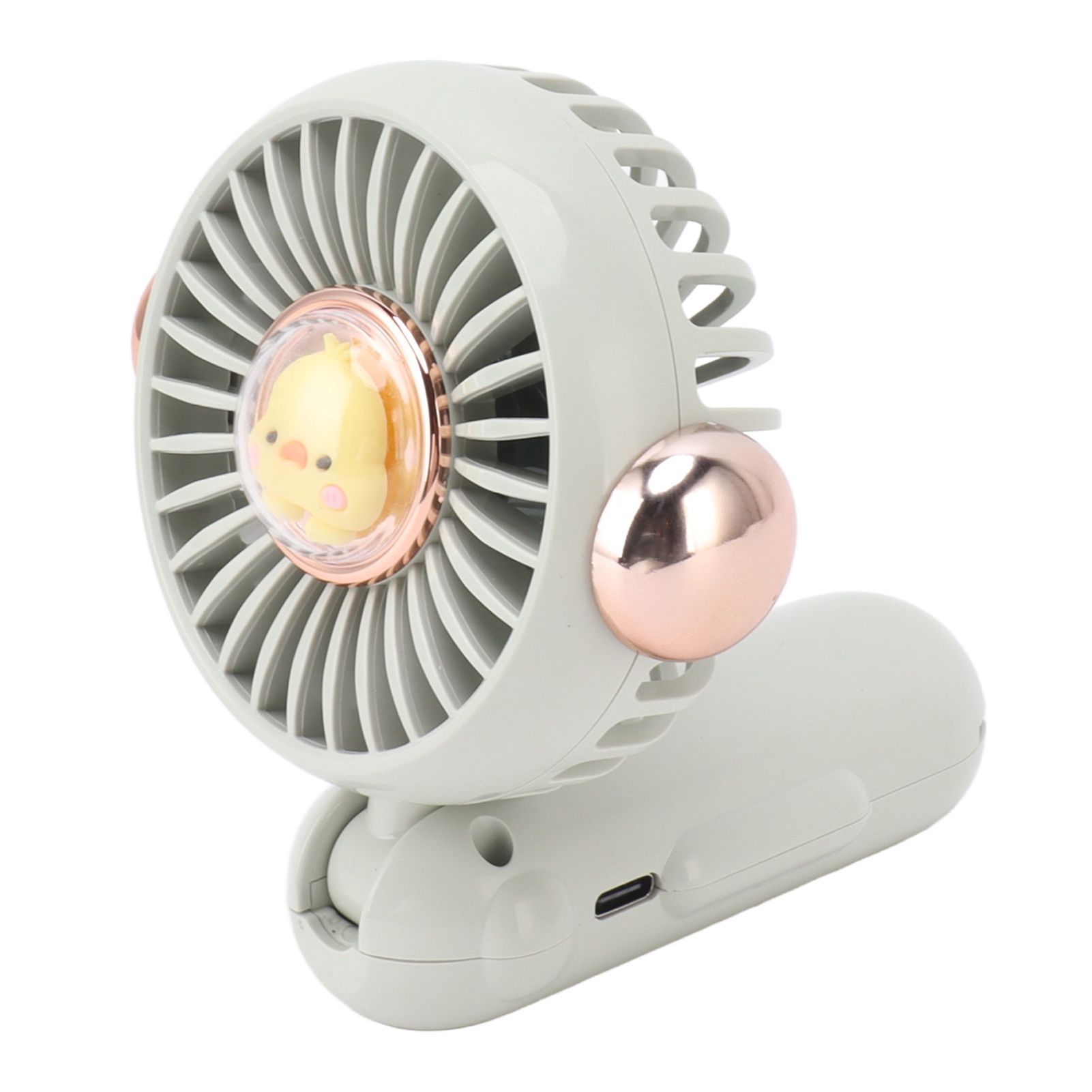 Foldable Mini Fan Cute Lightweight 900mAh Adjustable Low Noise Handheld Fan view 5
