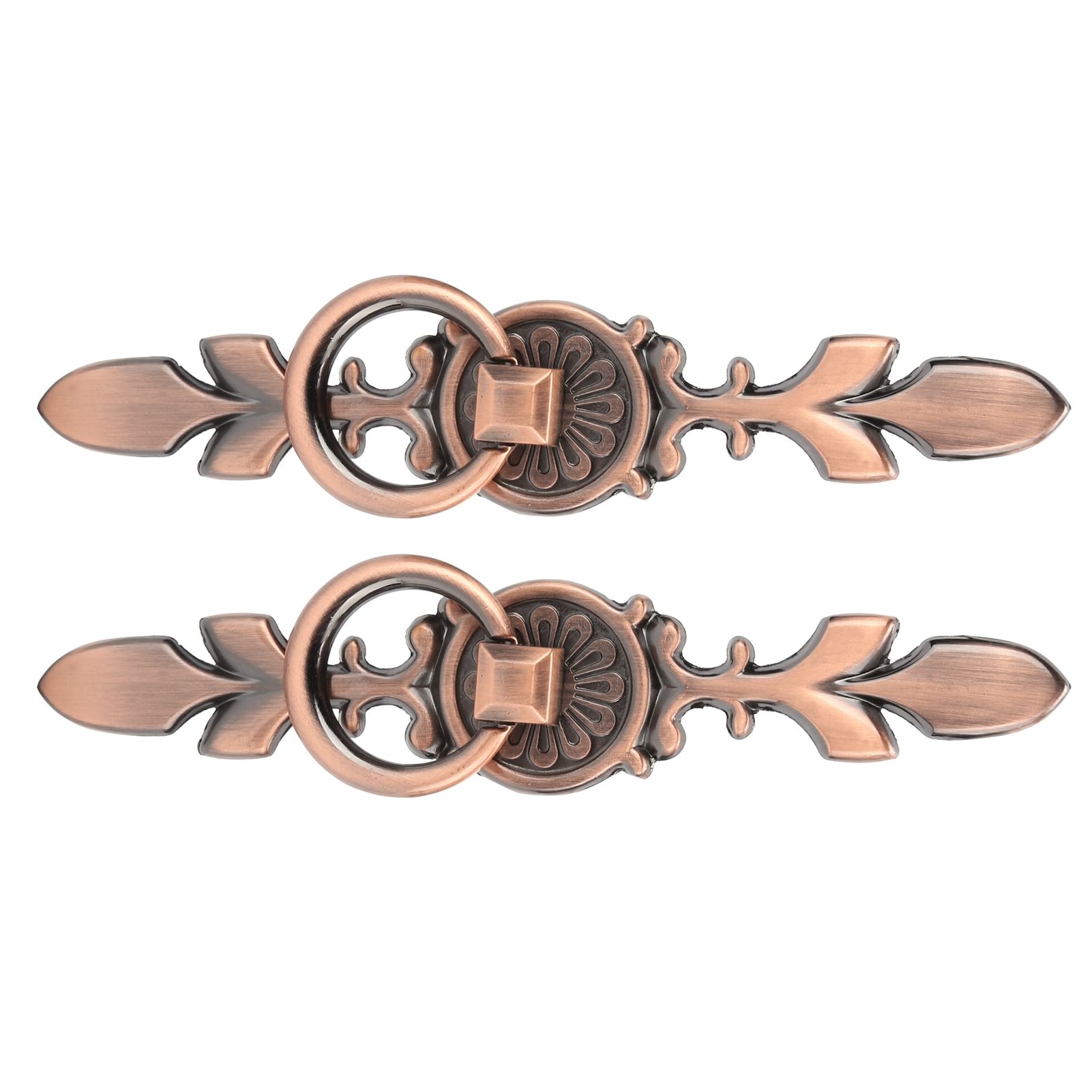 2 Sets Ring Pull Round Single Hole Handles Knob for Kitchen Cabinet Cupboard view 5
