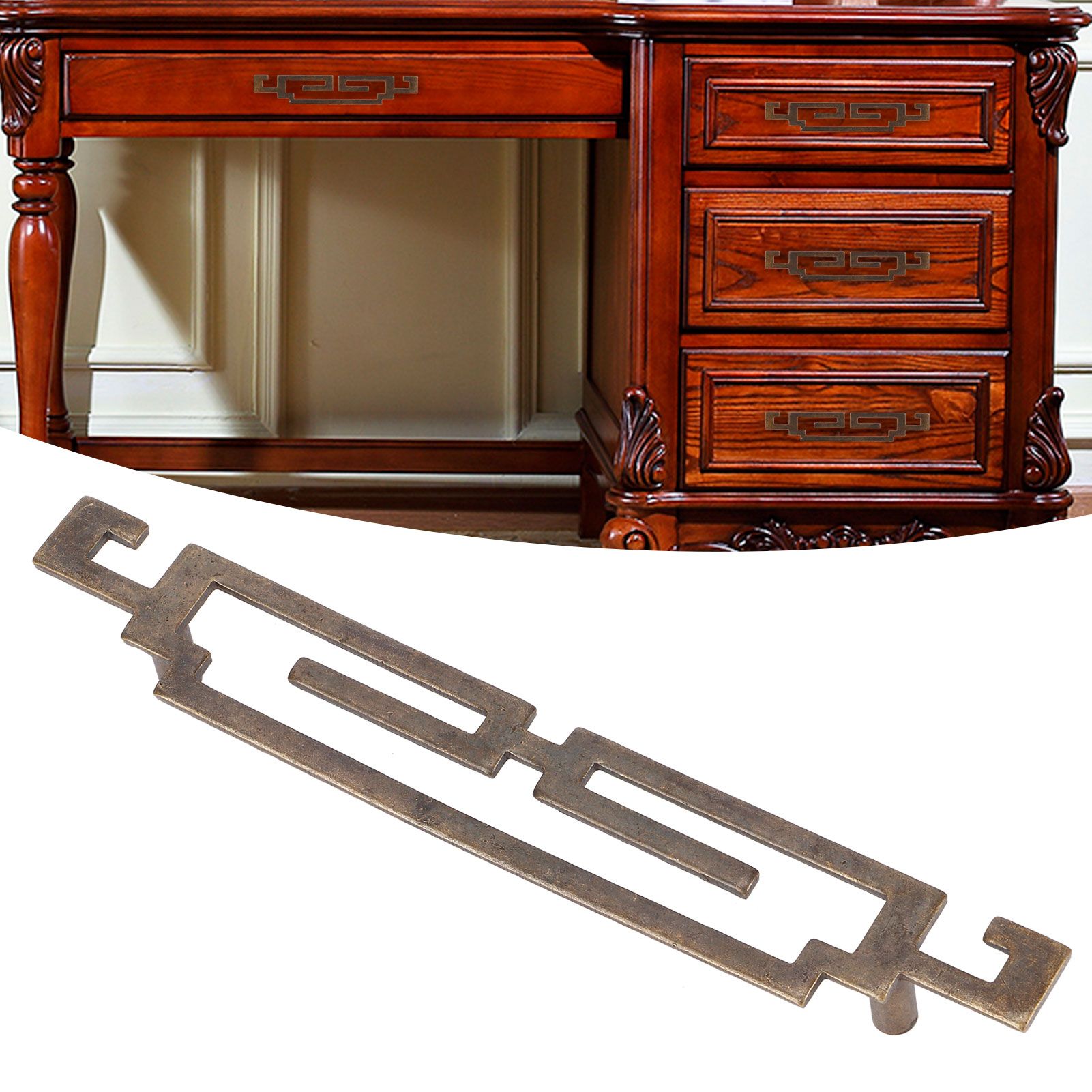 Shoe Cabinet Handle Antique Drawer Door Pull Knob Chinese Retro Style view 10