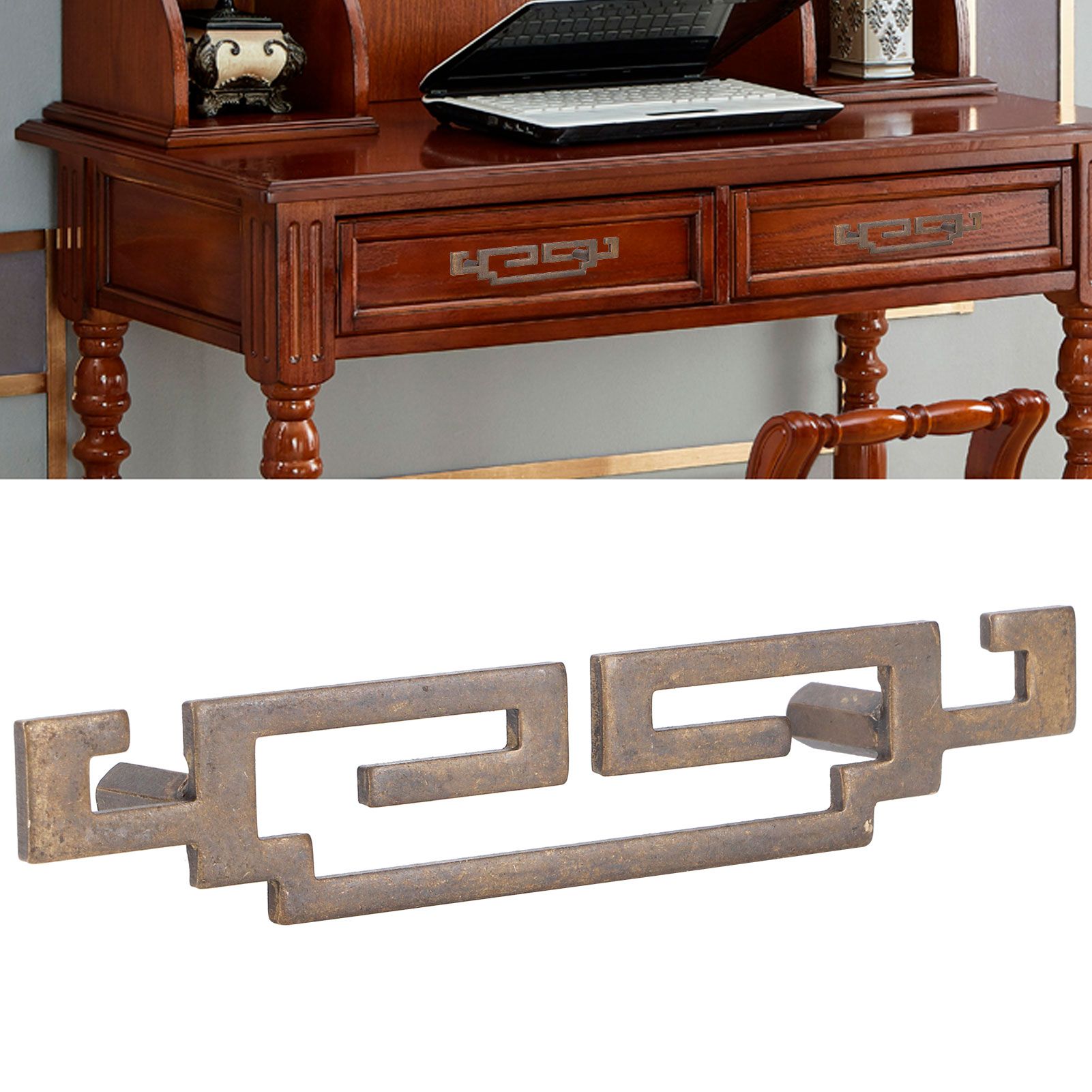Shoe Cabinet Handle Antique Drawer Door Pull Knob Chinese Retro Style view 9