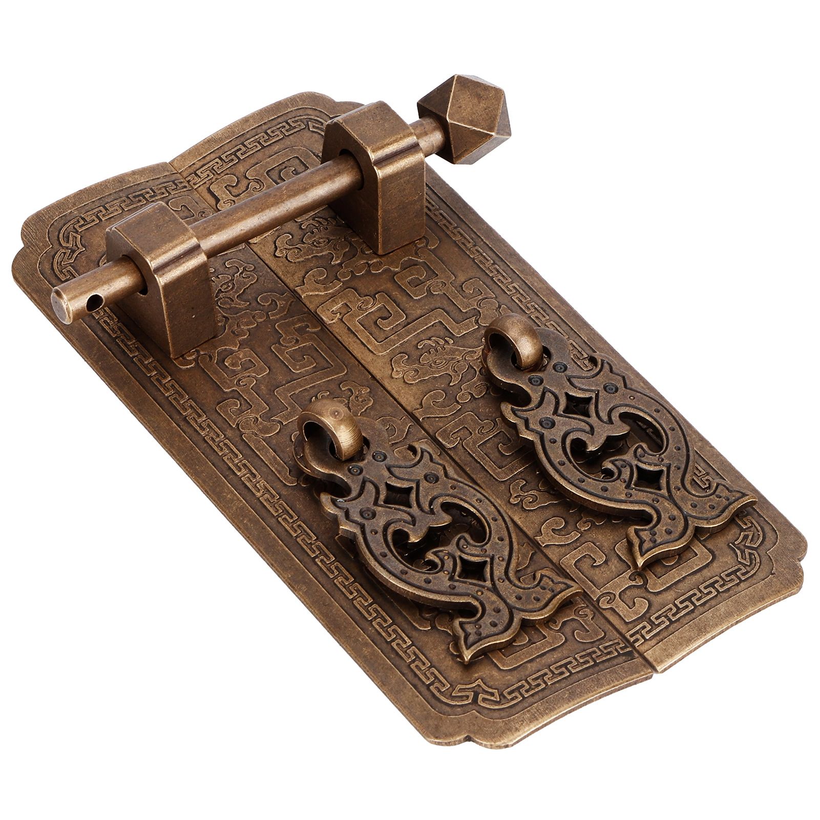 Door Handle Set Chinese Style Antique Copper Pull Handles Cabinet Wardrobe view 6