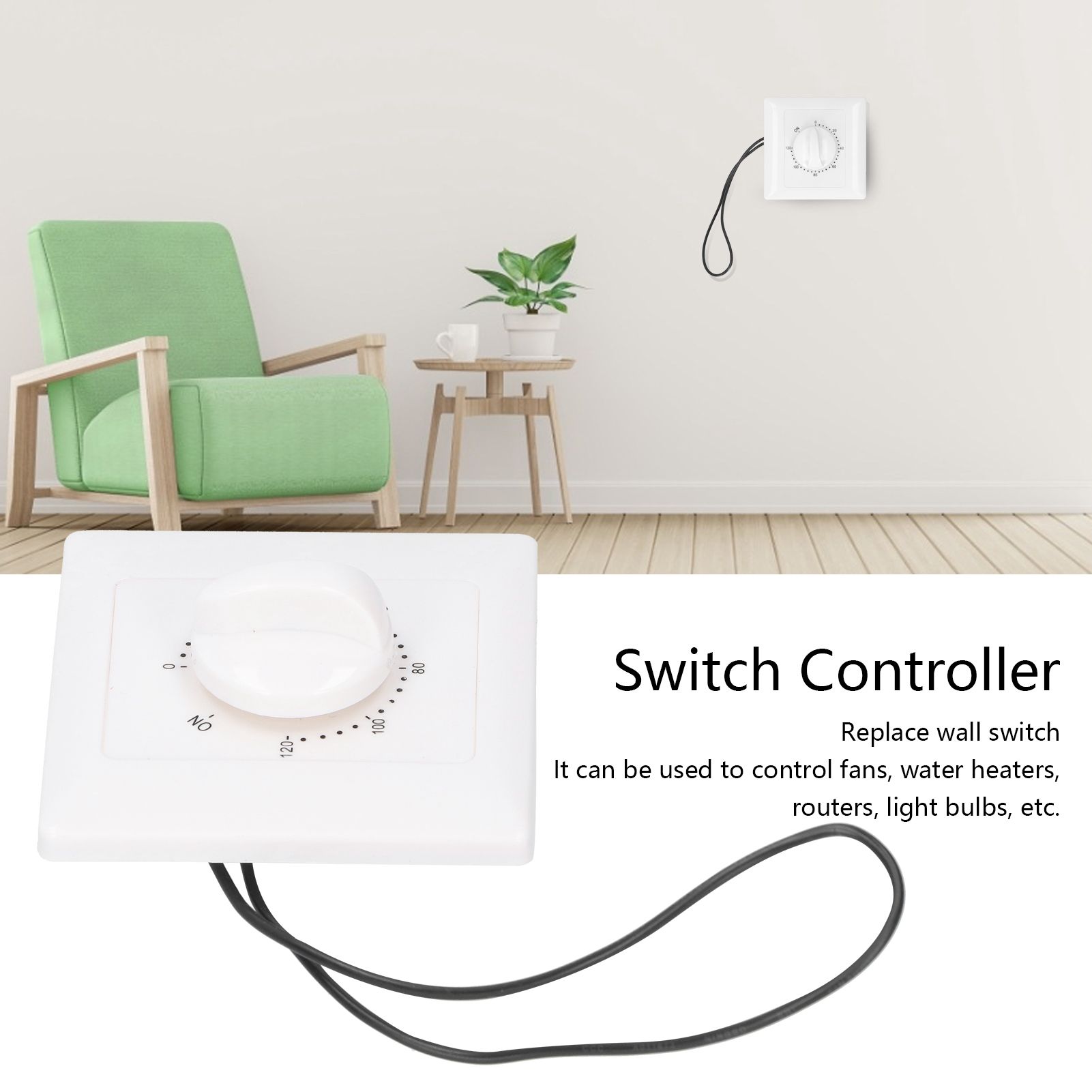 120 Minutes Intelligent Timing Switch Controller Mechanical Countdown Timer view 12