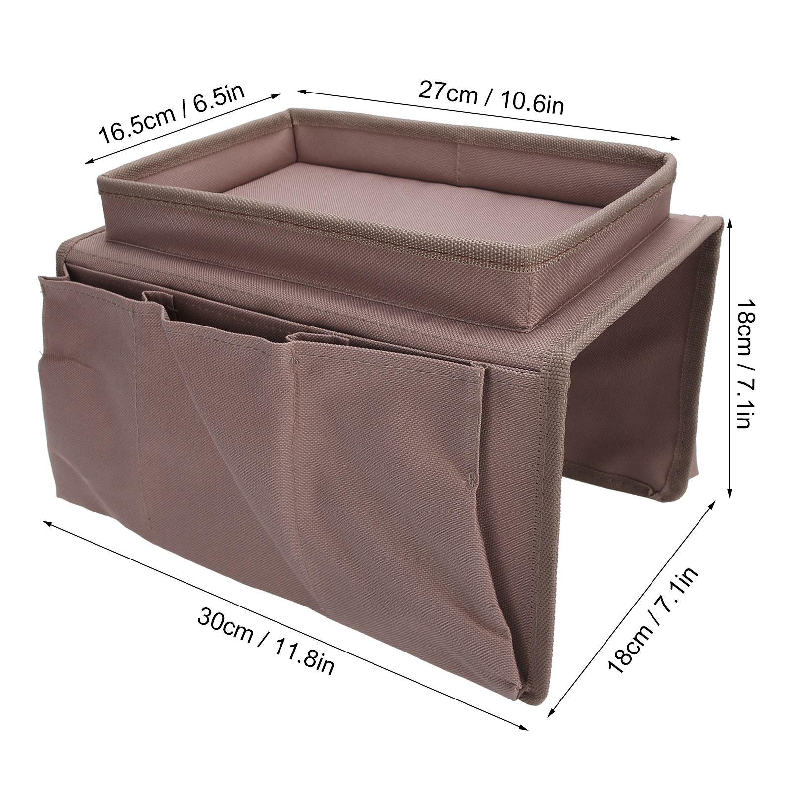 4 Pockets Sofa Armrest TV Remote Control Organizer Armchair Couch Bag with Cup view 11