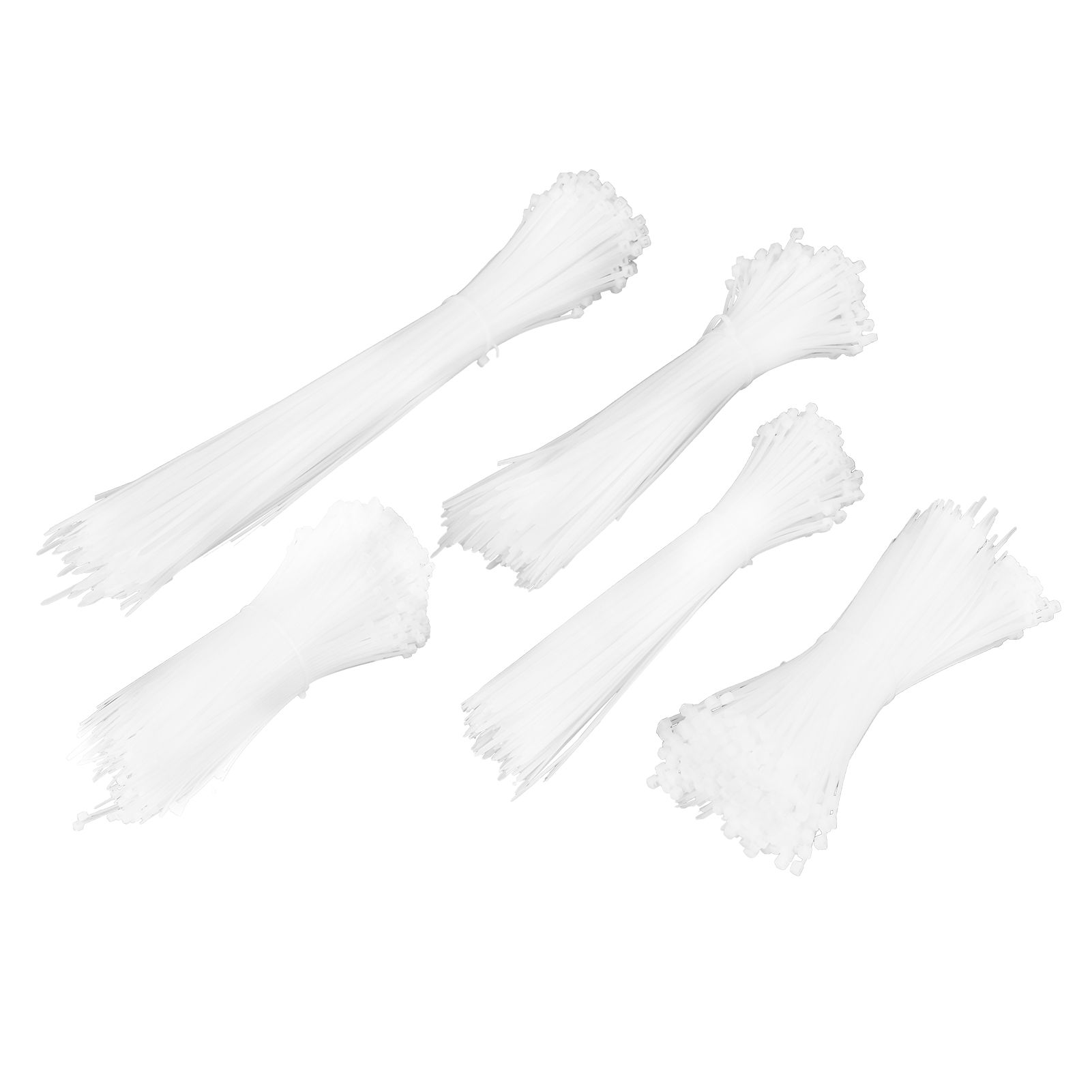 5Packs Cable Ties Zip Wraps Set Disposable Nylon Wire Cord Strap Fastener view 6