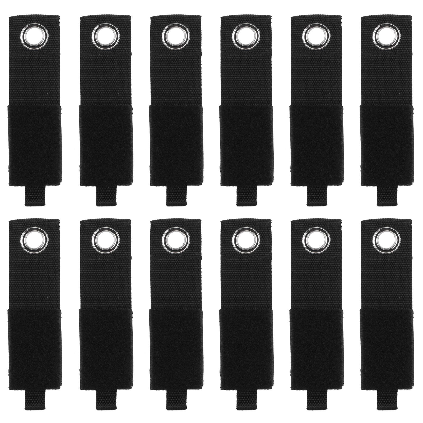 12PCS Heavy Duty Cable Storage Straps Extension Cord Holder Hook Loop