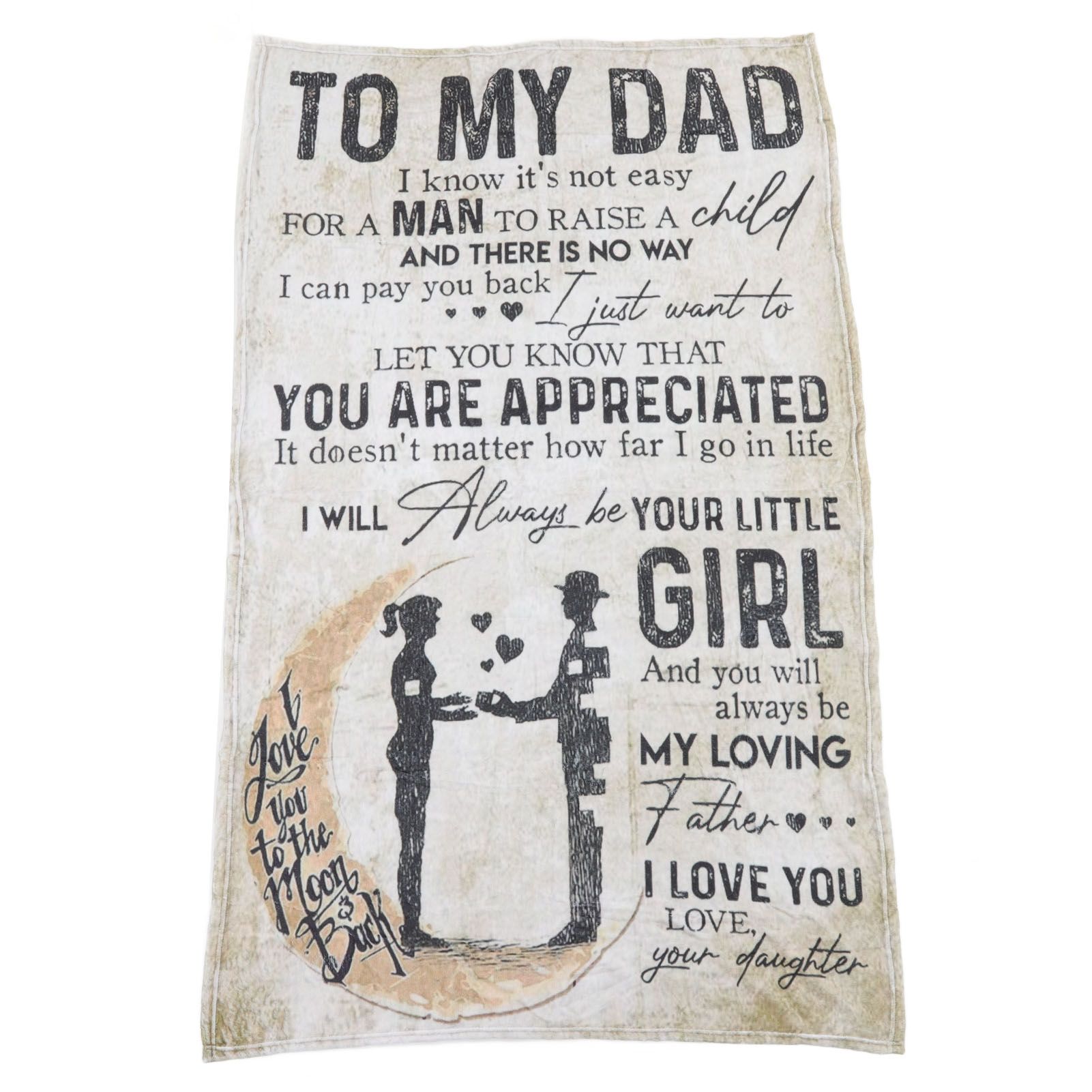 Dad Blanket Father's Day Theme Dual Sides Personalized Wide Application Sofa view 7