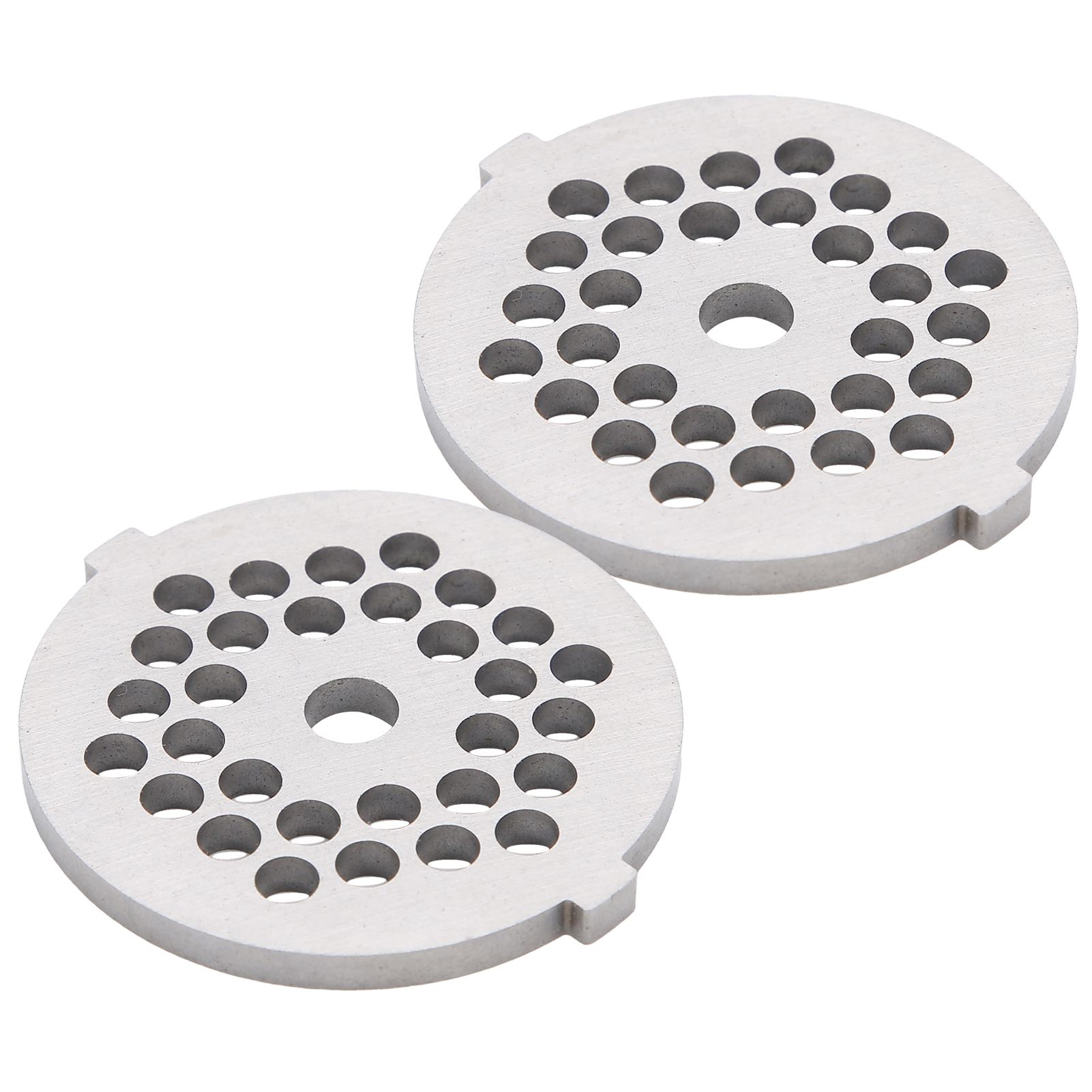2Pcs Electric Mincer Blade Stainless Steel Grinding Plate Round Hole for 5#/B view 2