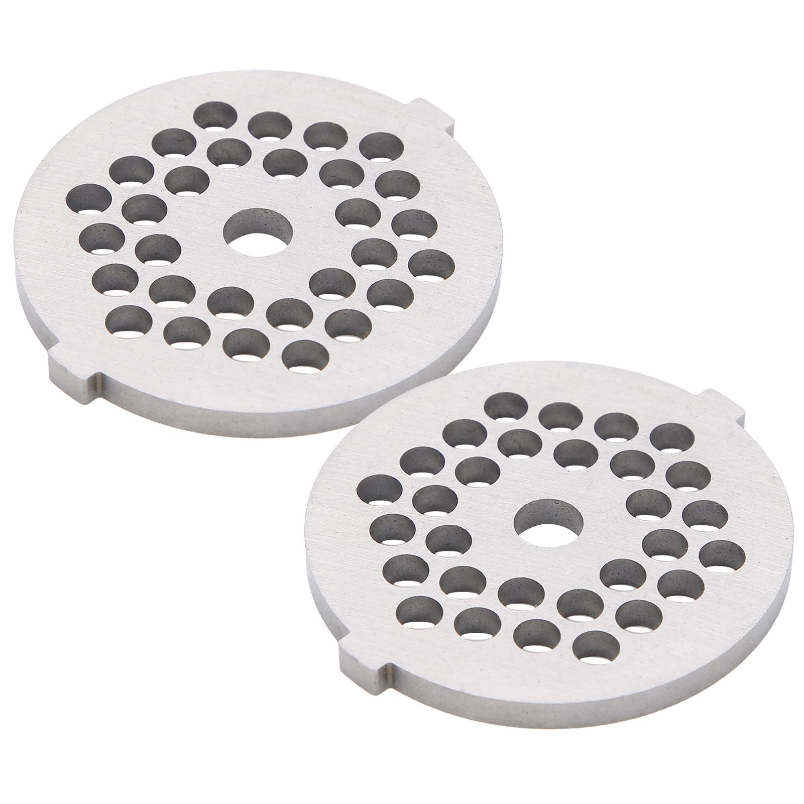 2Pcs Electric Mincer Blade Stainless Steel Grinding Plate Round Hole for 5#/B view 6