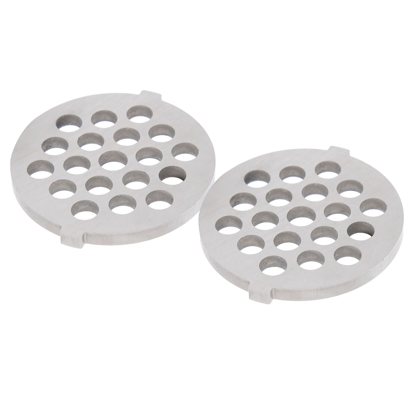 2Pcs Electric Mincer Blade Stainless Steel Grinding Plate Round Hole for 5#/B view 5