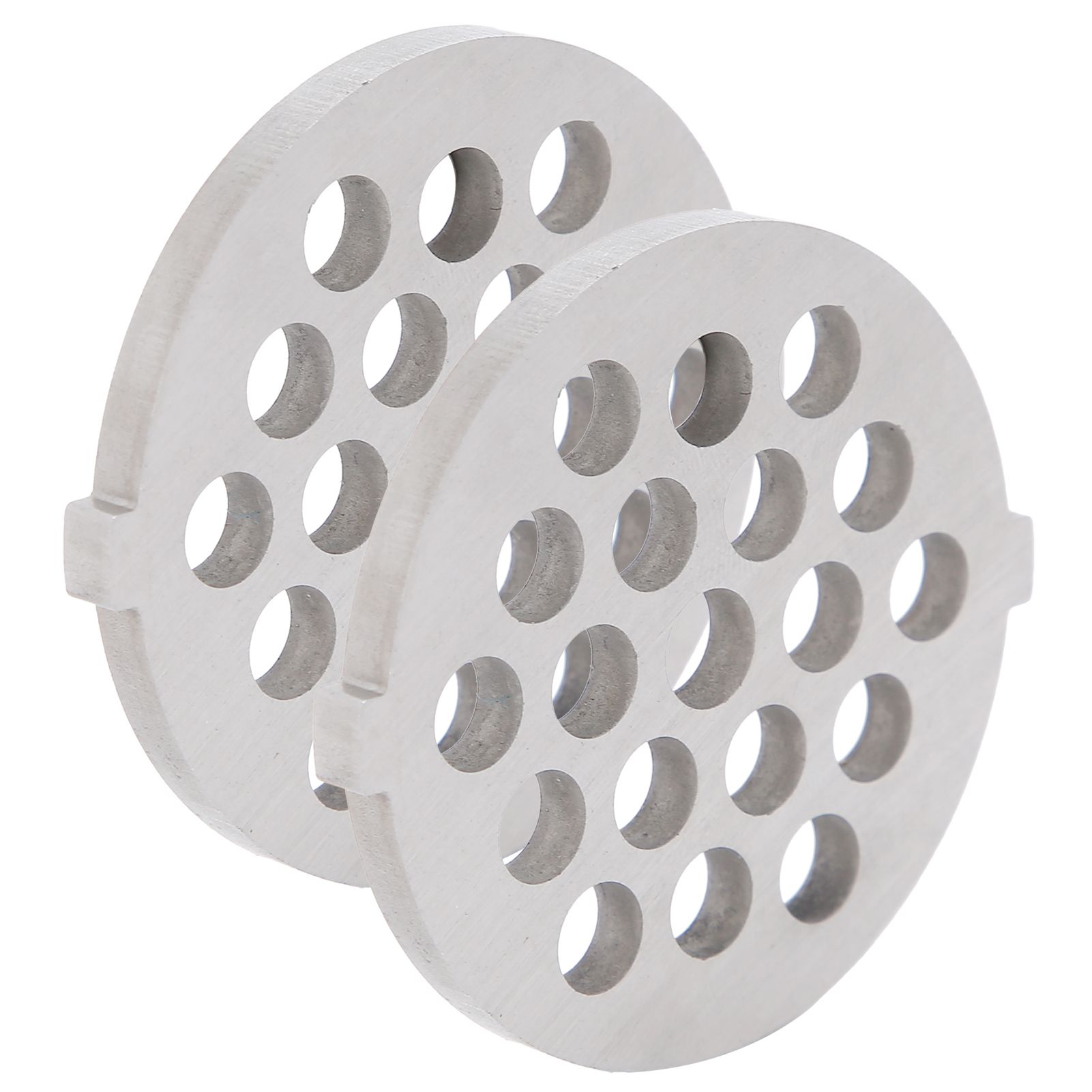 2Pcs Electric Mincer Blade Stainless Steel Grinding Plate Round Hole for 5#/B view 6