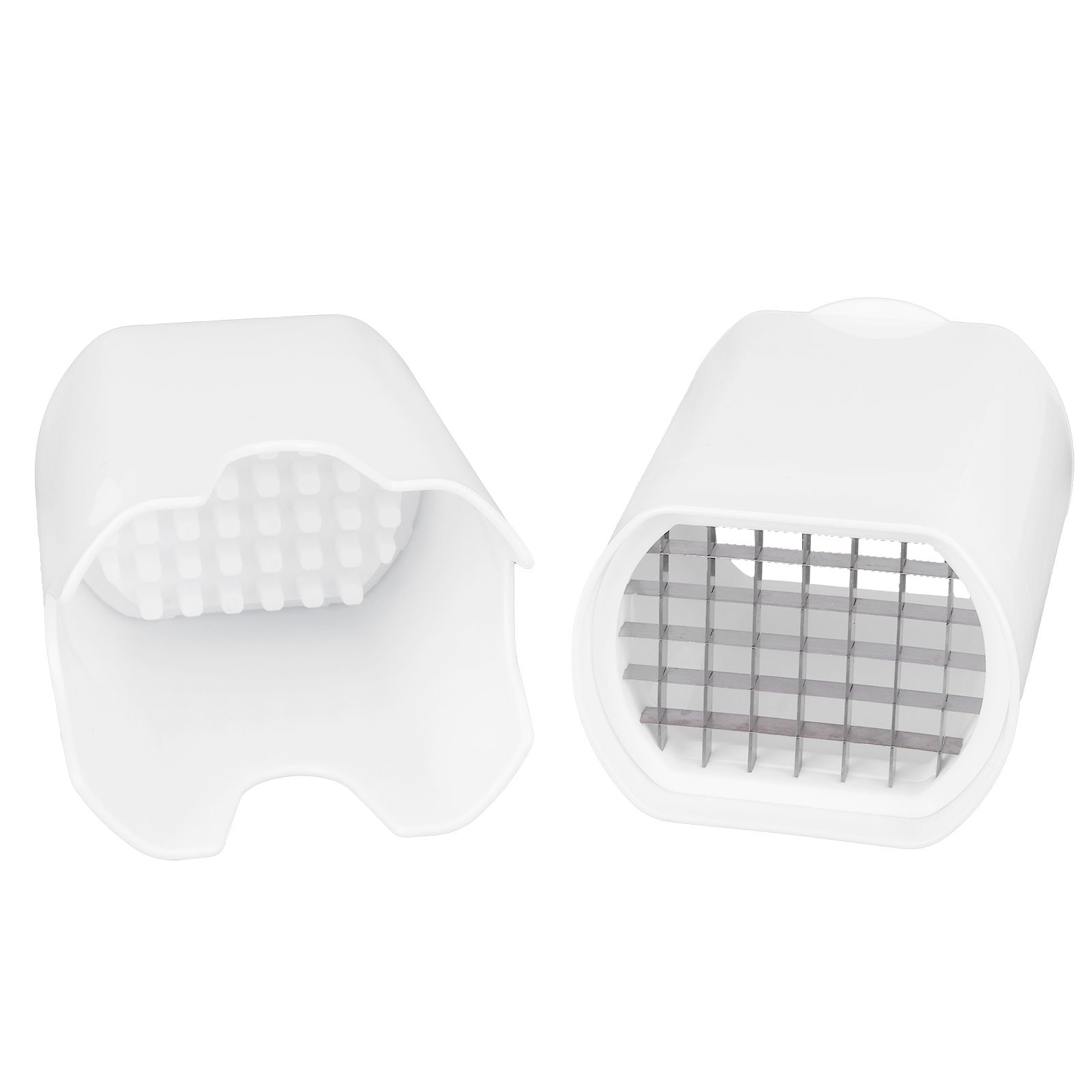 French Fry Cutter Potato Vegetable Fruit Slicing Tools with Lid 44 Grids view 3