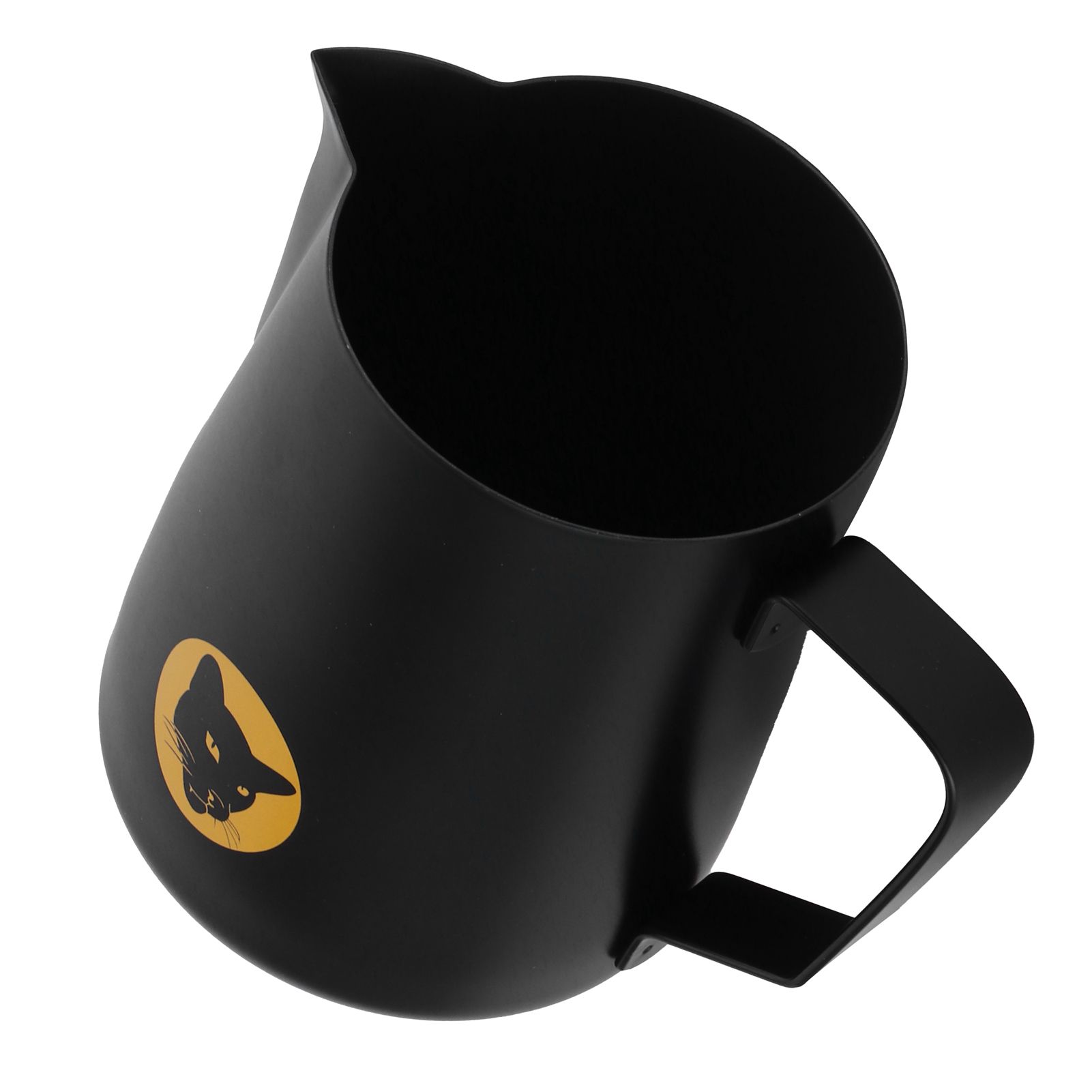 600ml Coffee Cup Mug Multipurpose 304 Stainless Steel Milk Frothing Pitcher Black view 8