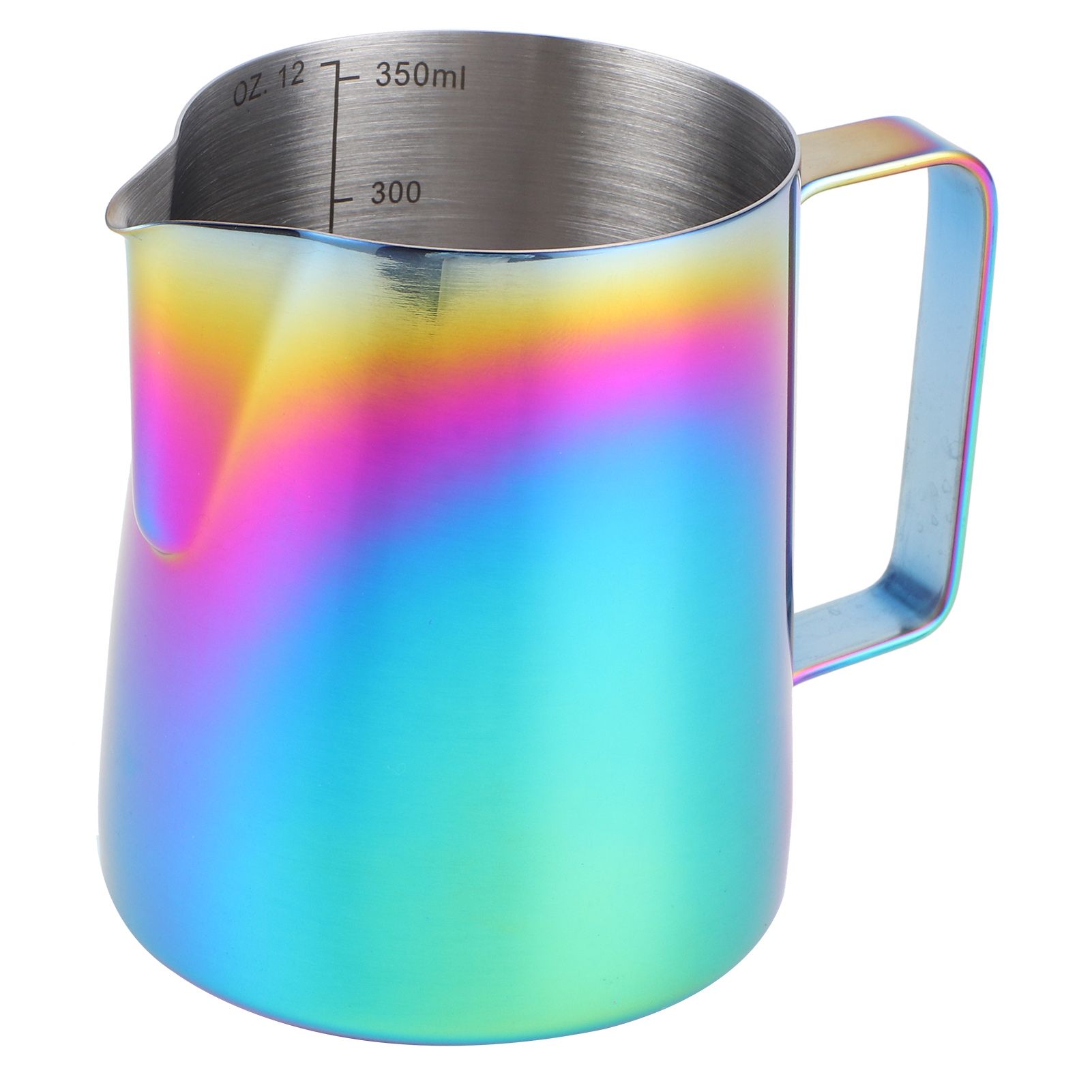 350ml Coffee Pitcher Latte Art Making Cup Colorful Milk Frothing Pitcher with view 4