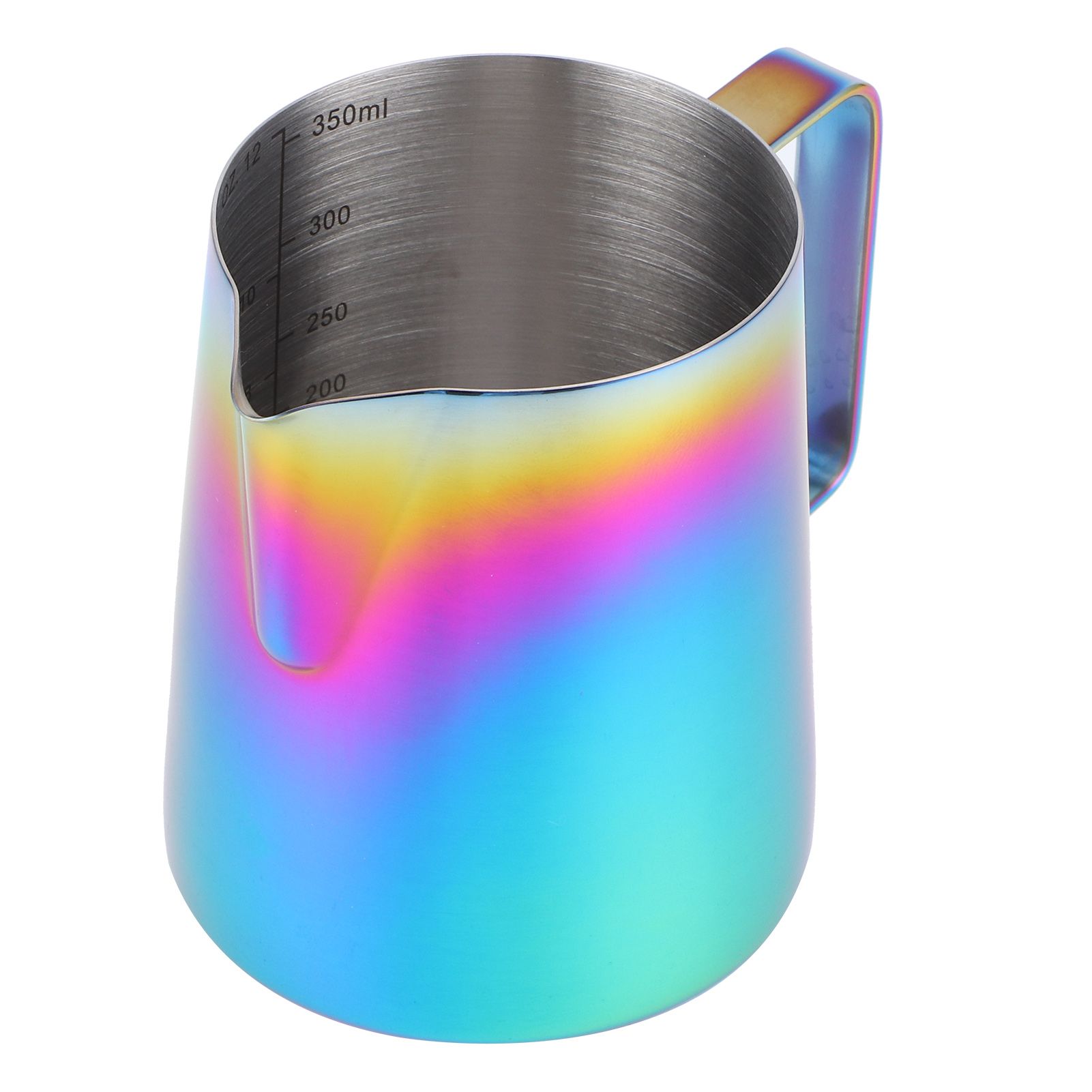 350ml Coffee Pitcher Latte Art Making Cup Colorful Milk Frothing Pitcher with view 6