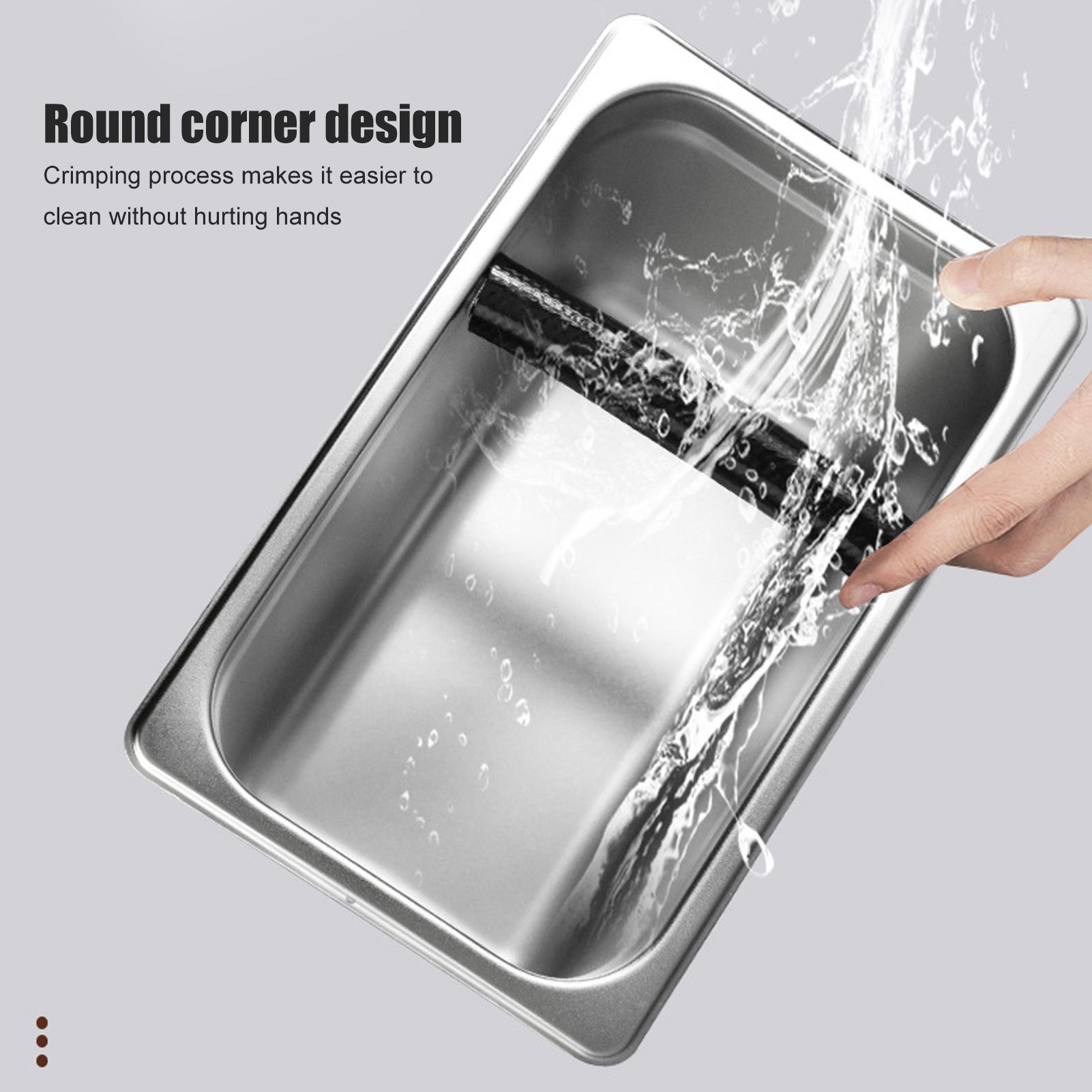 Knock Box Stainless Steel Coffee Slag Grind Bucket Container Coffee Machine view 14