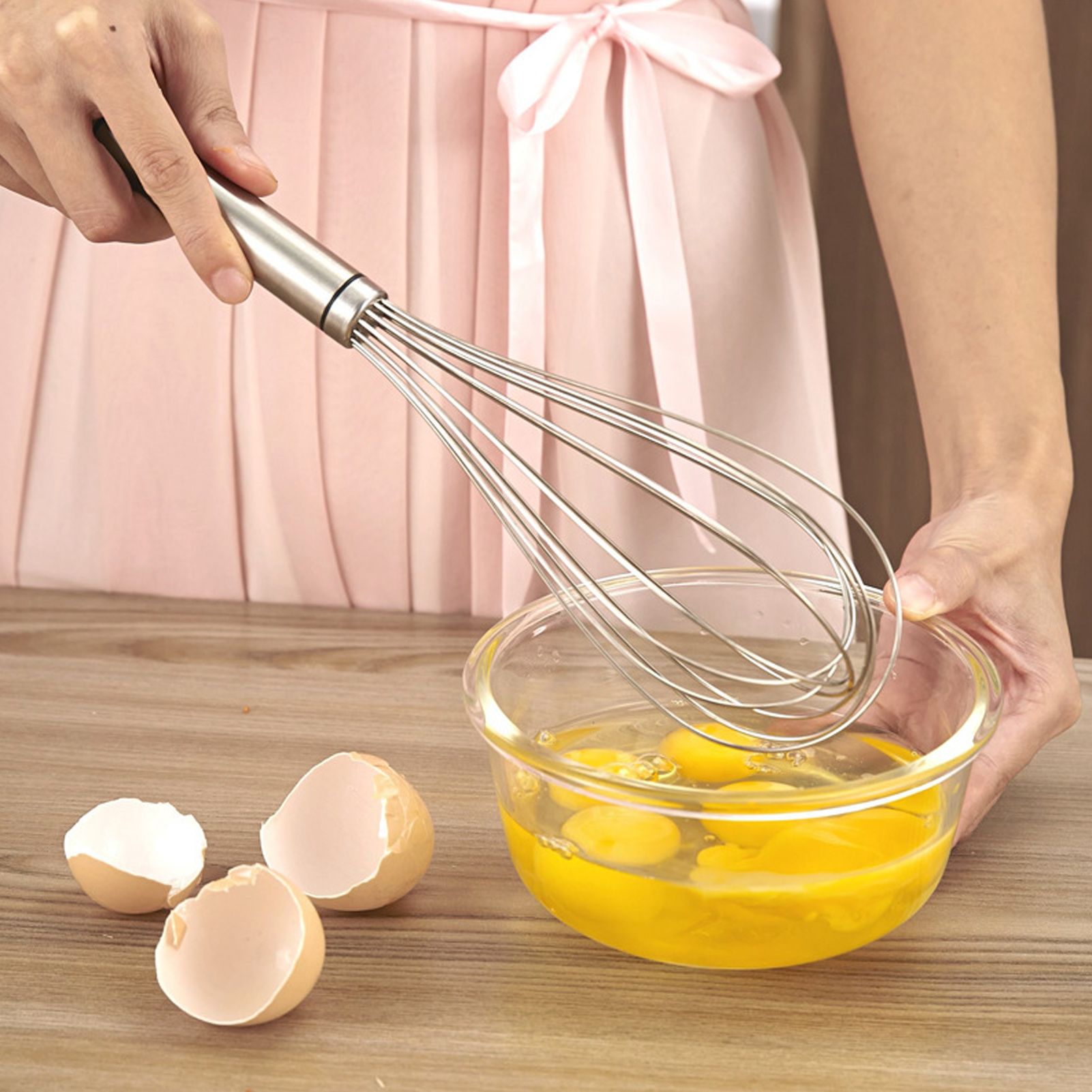 Manual Egg Mixer 304 Stainless Steel 7 Wire Egg Beater Mixing Tool Kitchen view 15