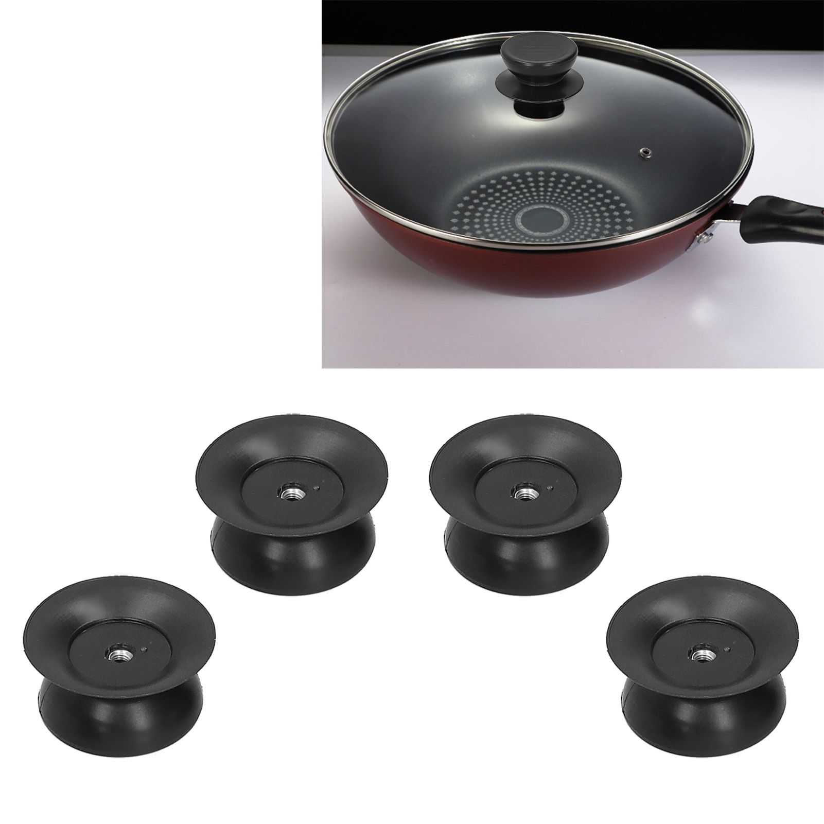 4Pcs Pot Lid Knob Universal Lid Replacement Knob Pan Cover Handle Cookware view 9