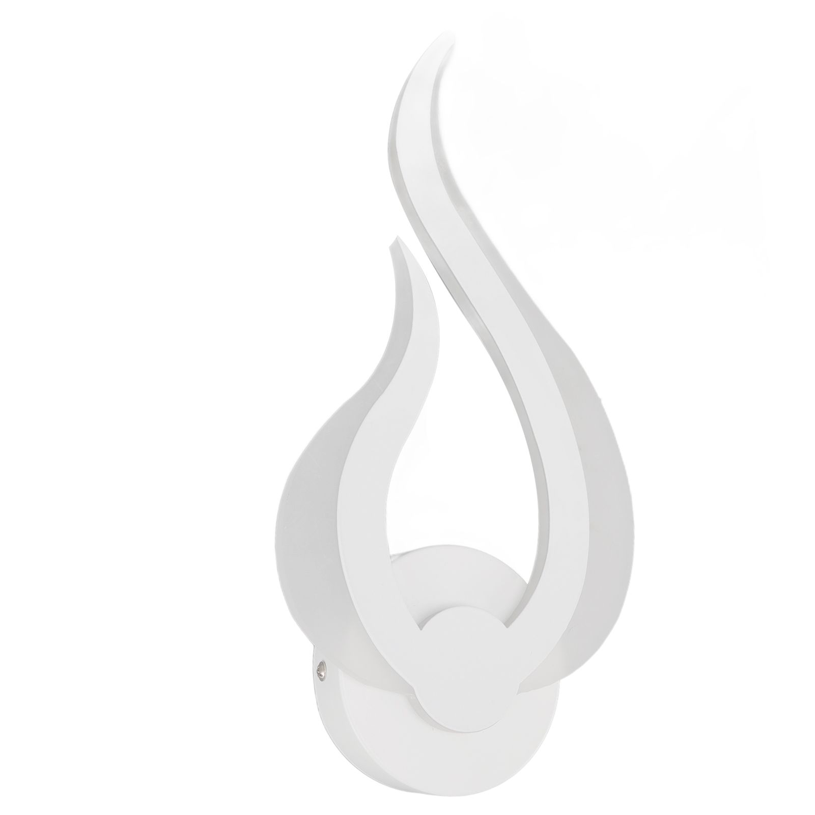 LED Wall Light Flame Shaped Simple Design Acrylic Aluminum Alloy Wall Sconce view 3