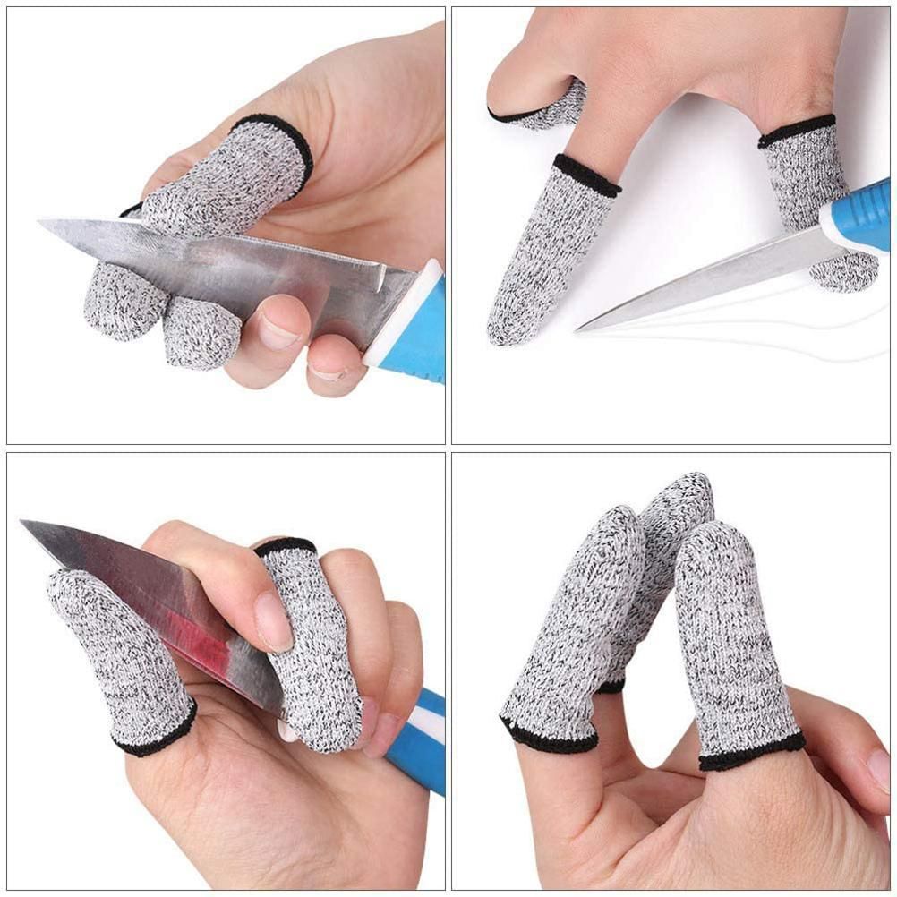 20 Pcs Finger Cots 5 Levels Of Cut Resistant Protective Sleeve Reusable Anti view 4