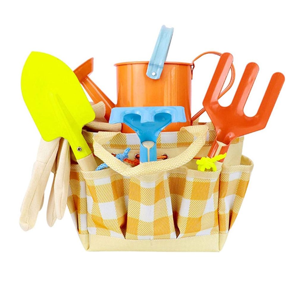 Garden Play Tools Beach Toy with Carrying Bag Children's Garden Tool Set Gift view 2