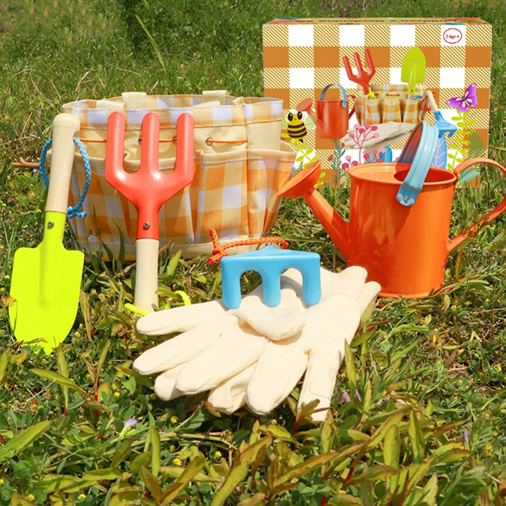 Garden Play Tools Beach Toy with Carrying Bag Children's Garden Tool Set Gift view 7
