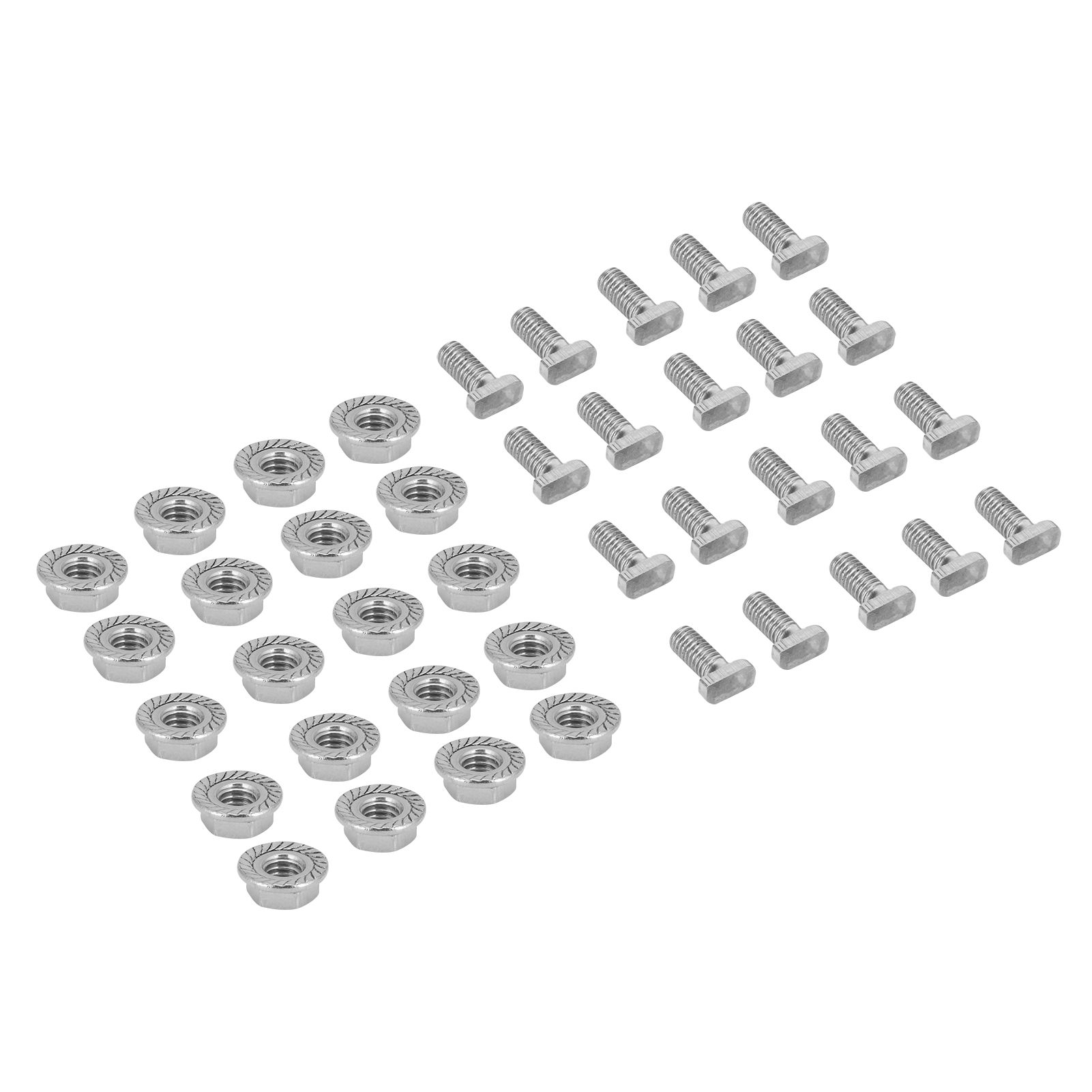 20 Set 304 Stainless Steel M6 Screws with Flange Nut Fasteners Hardware view 7