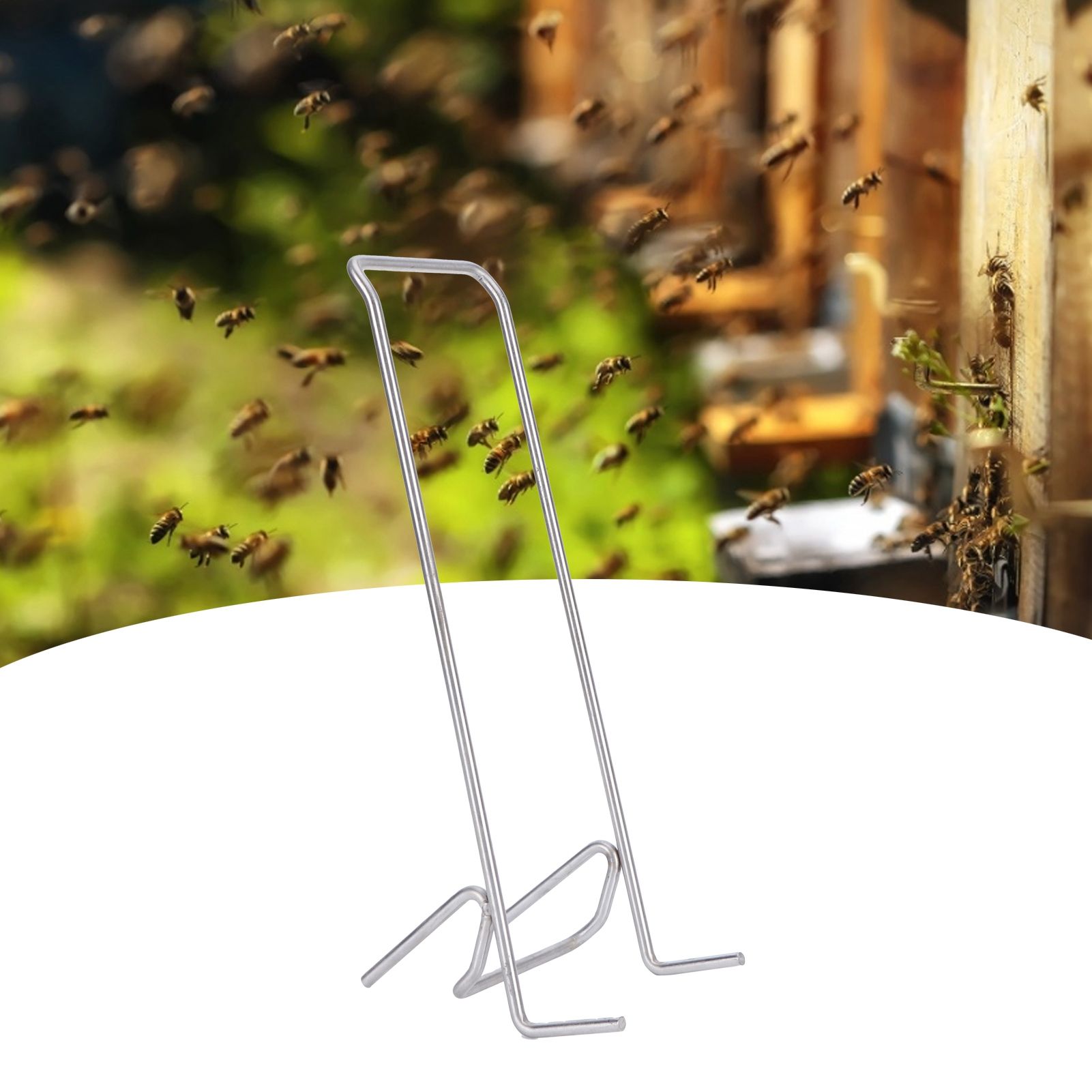 Bee Honey Bucket Stand Holder Stainless Steel Pouring Rack Beekeeping Accessories view 9