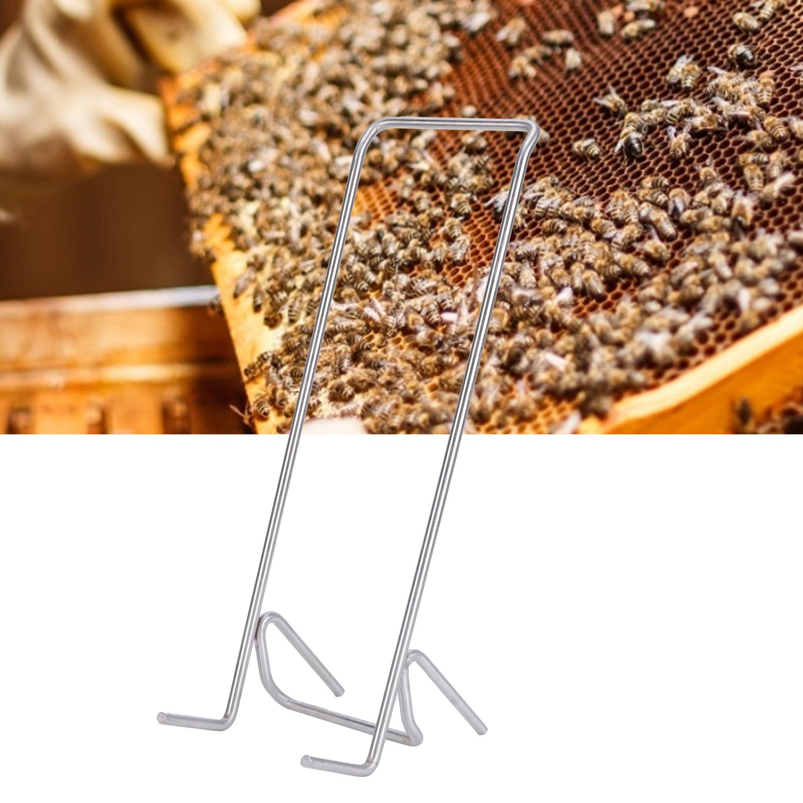 Bee Honey Bucket Stand Holder Stainless Steel Pouring Rack Beekeeping Accessories view 10