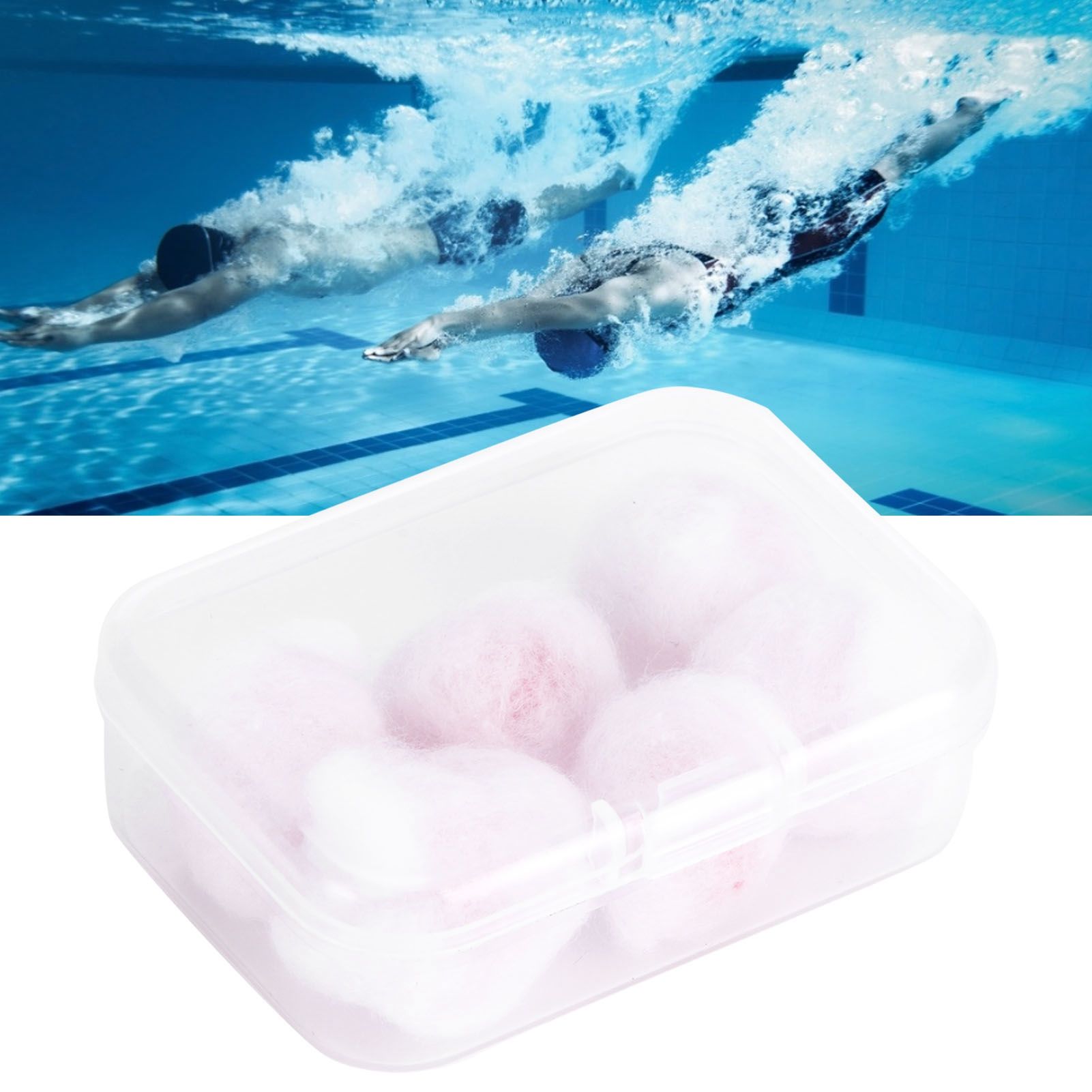 6Pcs Waterproof Earplug Reusable Noise Reduction Wax Cotton Earplugs for Swimming view 11