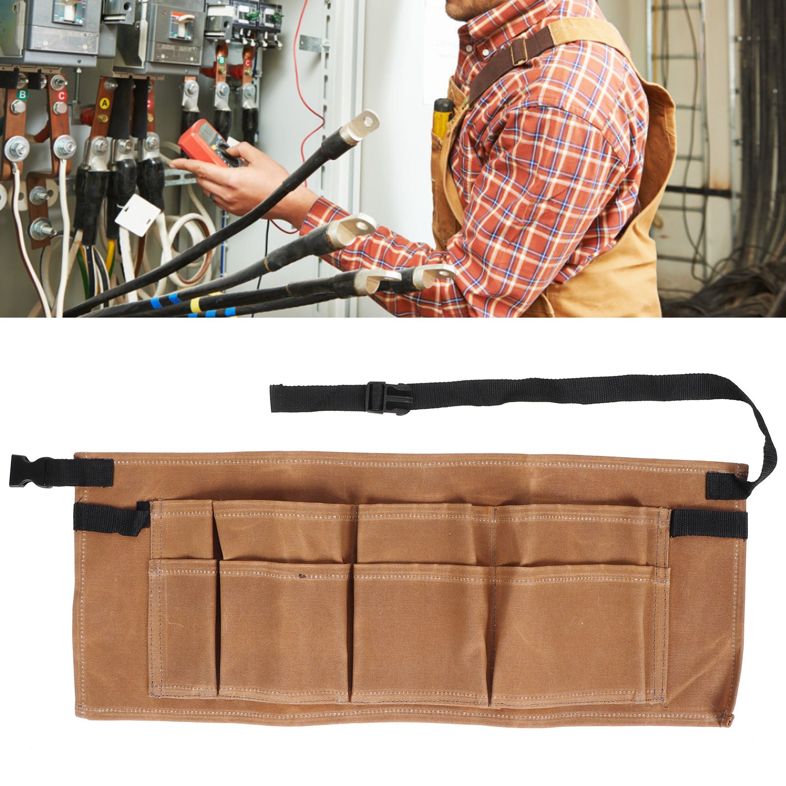 Garden Adjustable Tool Bag MultiPocket Woodworking Tool Belt for Garden view 11
