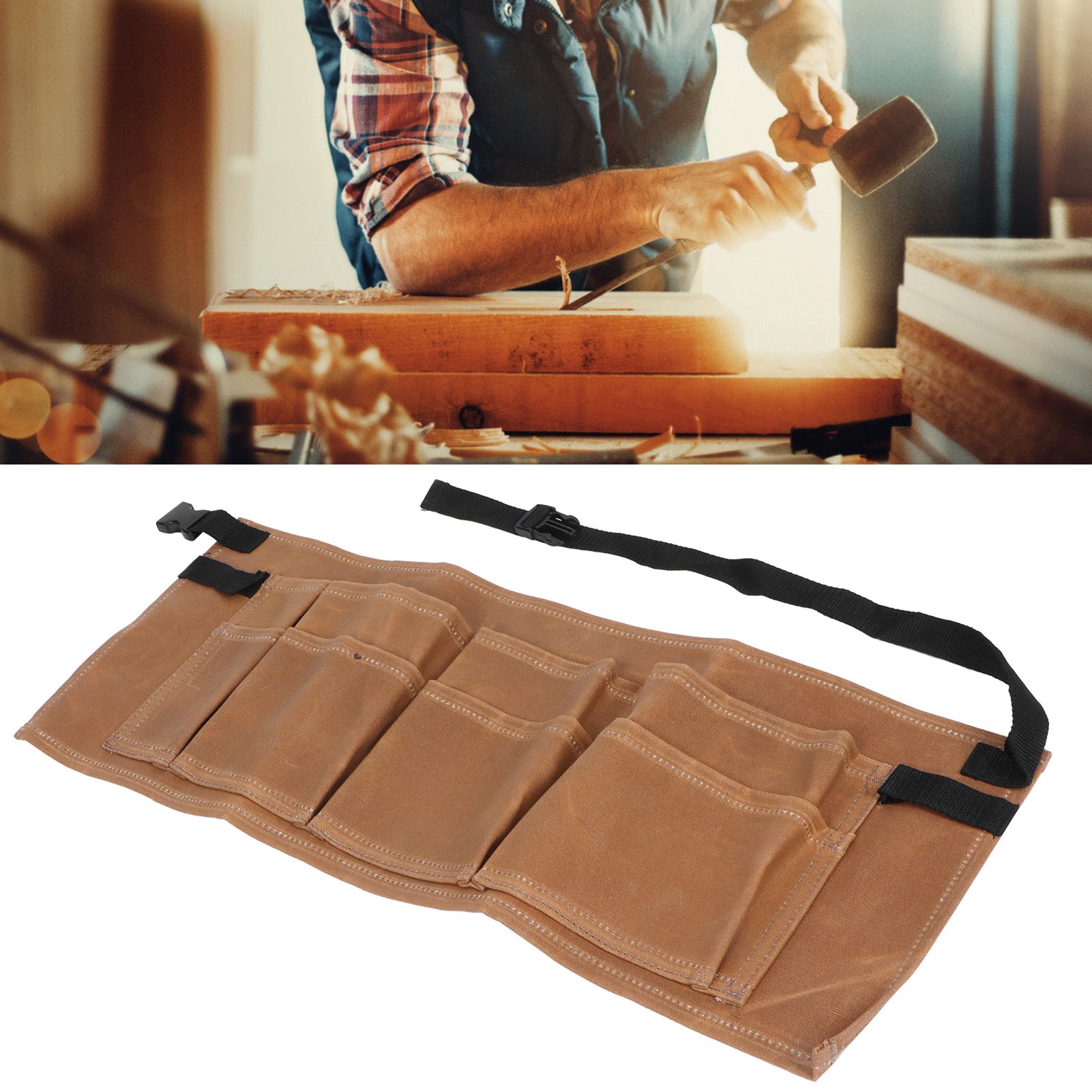 Garden Adjustable Tool Bag MultiPocket Woodworking Tool Belt for Garden view 12