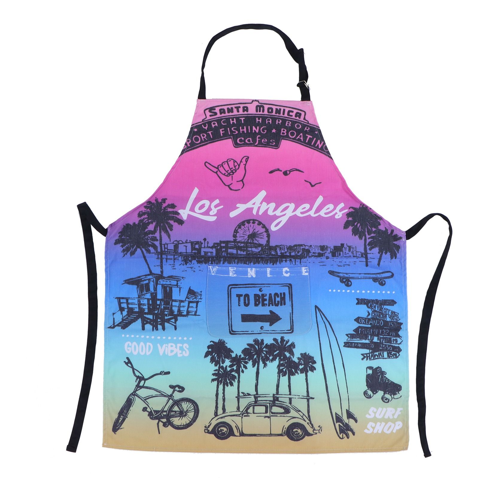 Multifunction Work Apron Adjustable Sleeveless Apron for Garden Cleaning — image 1