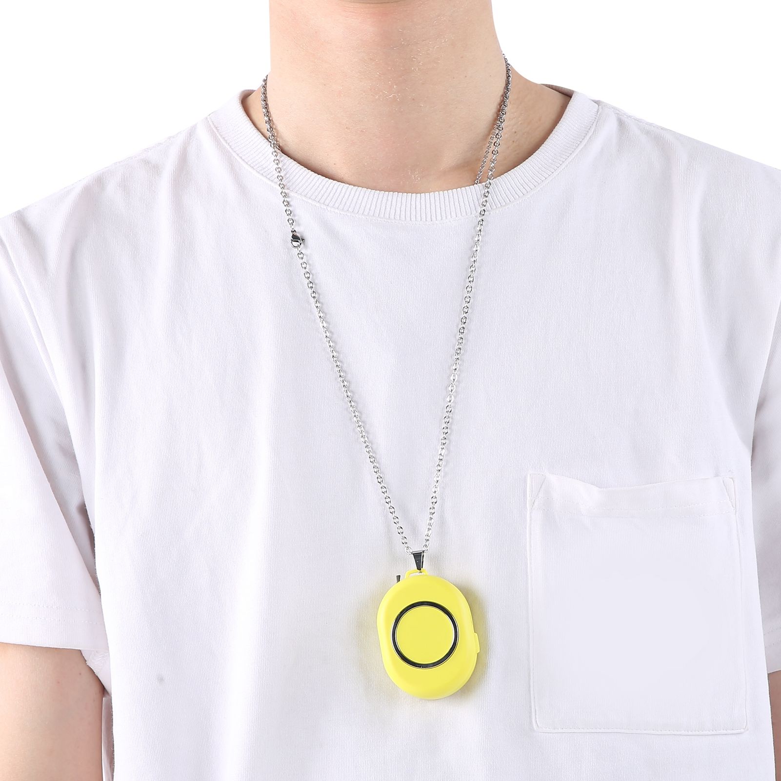 USB Rechargeable Portable Neck Hanging Air Purifier Wearable Negative Ion Air view 7