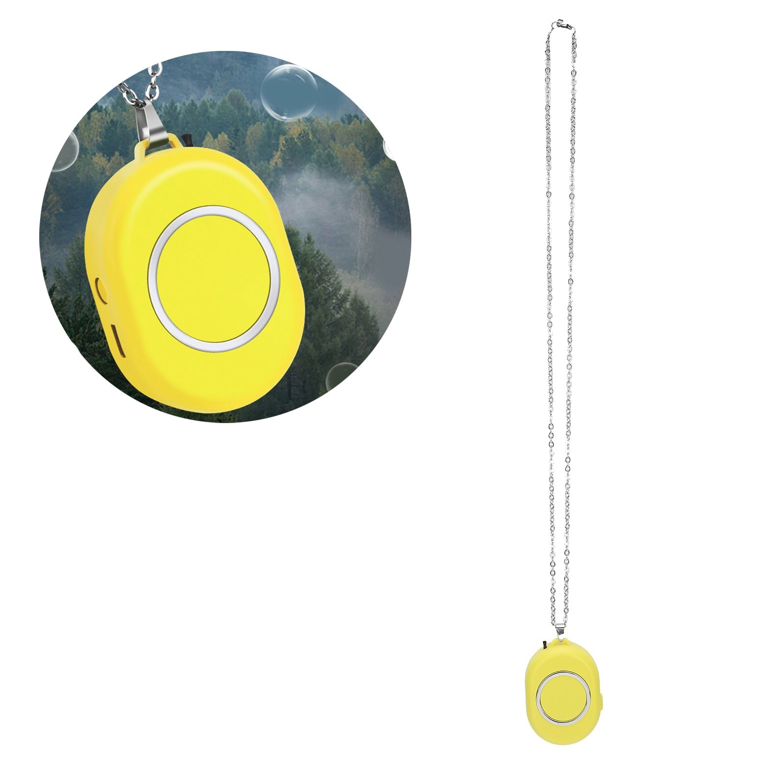 USB Rechargeable Portable Neck Hanging Air Purifier Wearable Negative Ion Air view 9