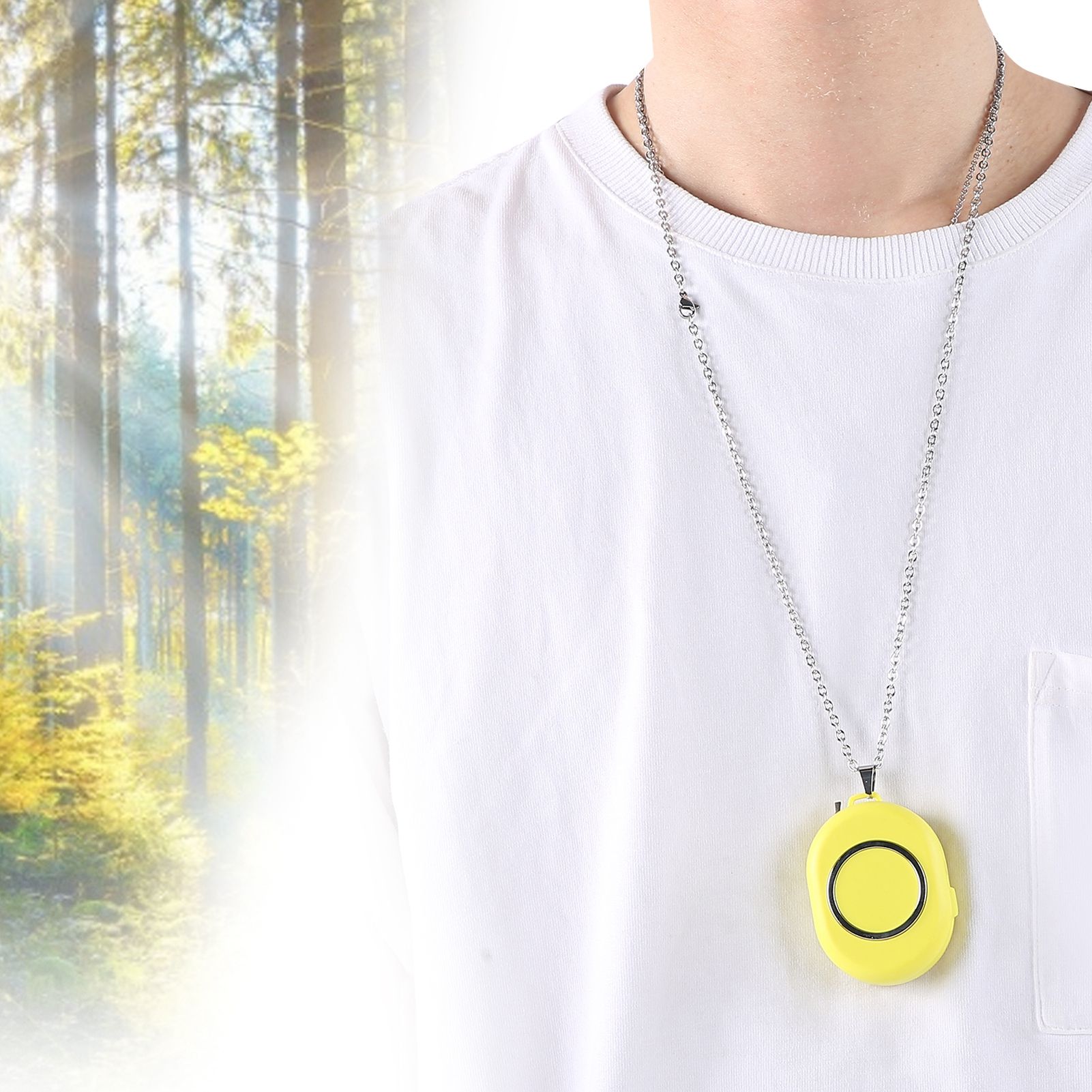 USB Rechargeable Portable Neck Hanging Air Purifier Wearable Negative Ion Air view 10