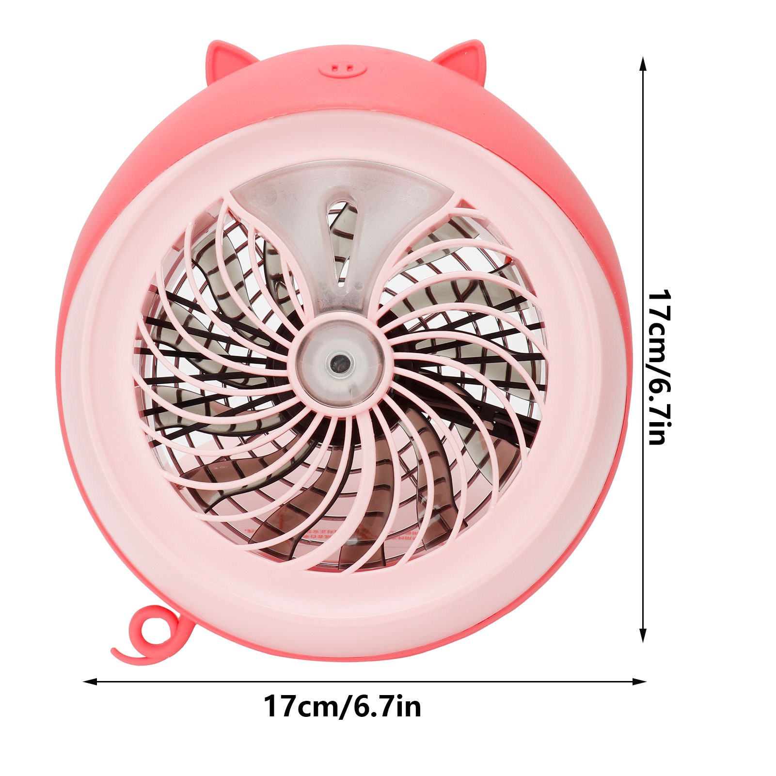 Cute Desktop Mini Fan Portable Humidifying Mist Spray Fan for Home Office view 14
