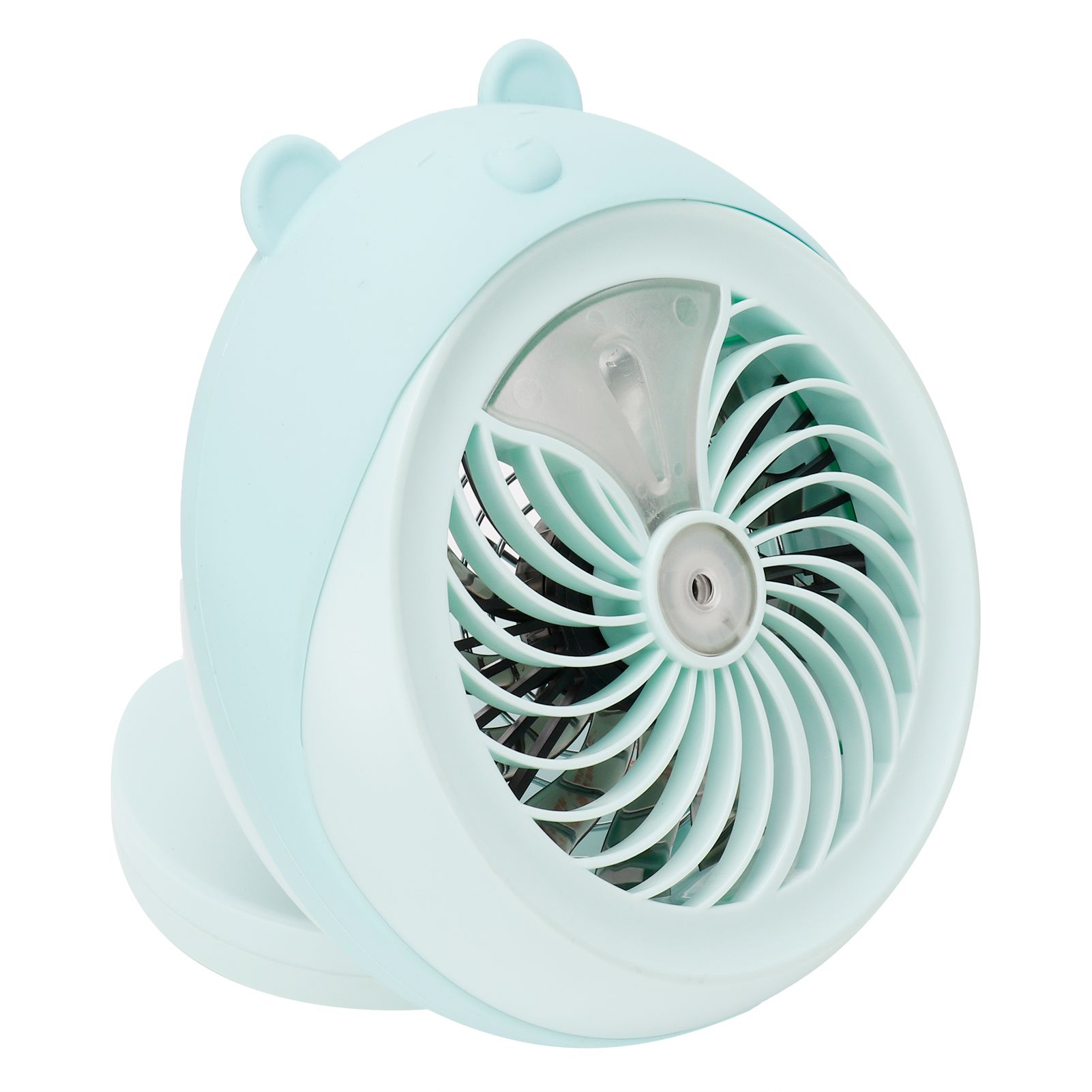 Cute Desktop Mini Fan Portable Humidifying Mist Spray Fan for Home Office view 3