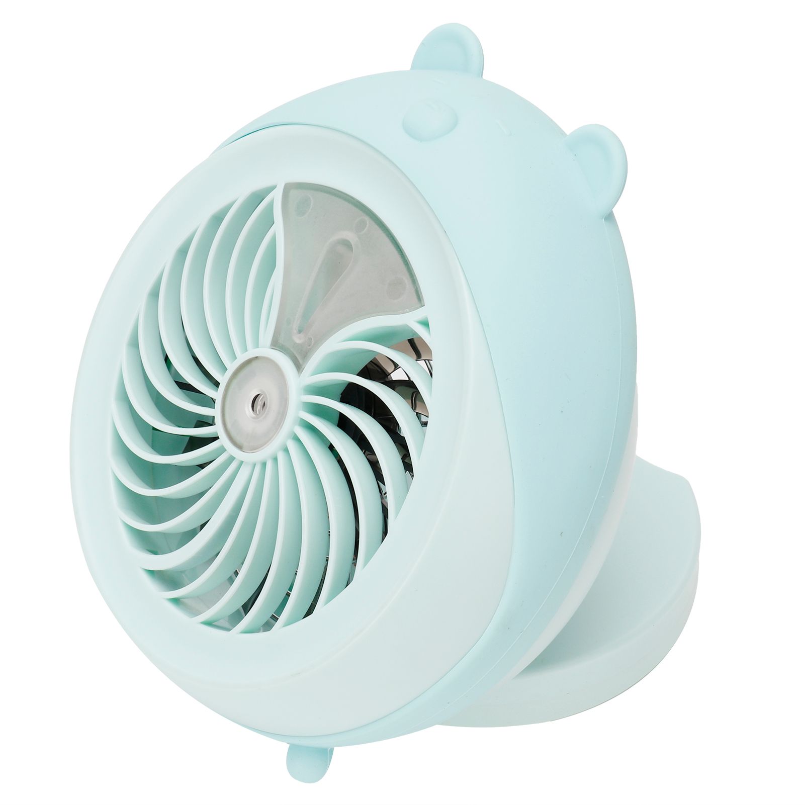Cute Desktop Mini Fan Portable Humidifying Mist Spray Fan for Home Office view 4